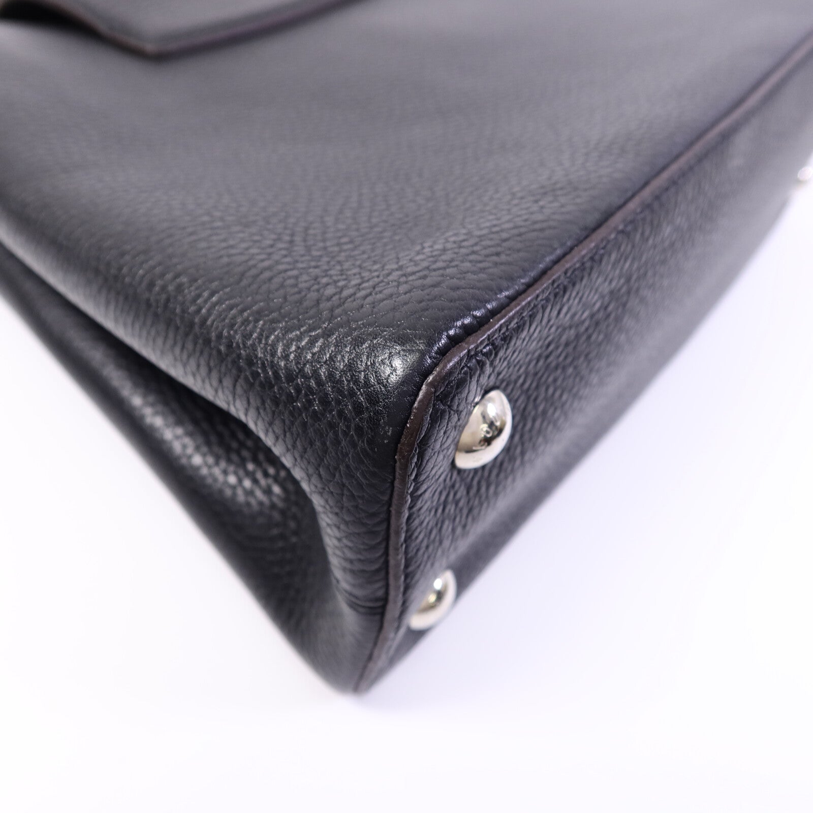 LOUIS VUITTON 牛皮/蛇皮皮革Capucines MM手挽肩背兩用袋