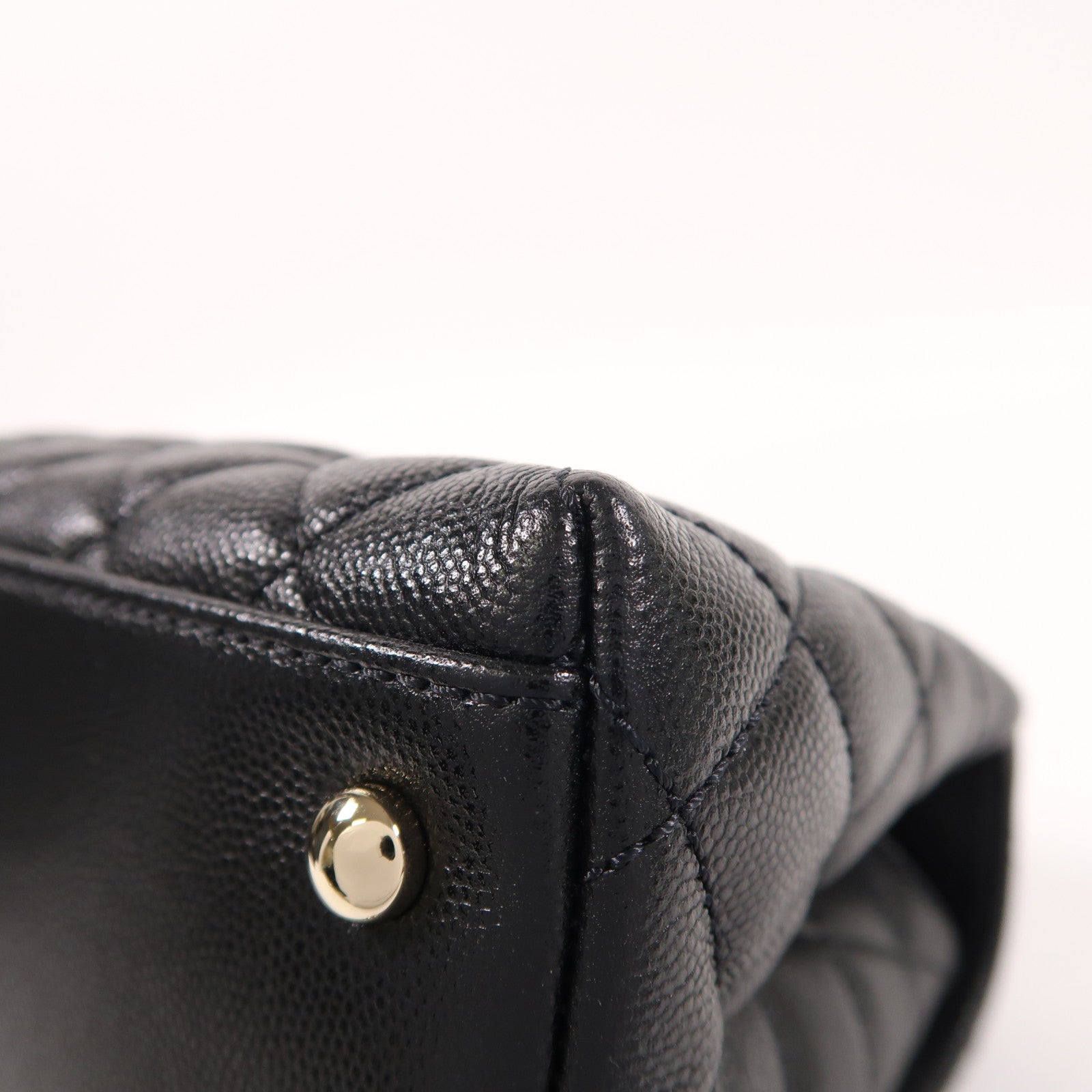 CHANEL 牛皮皮革Coco Handle Small金扣手挽肩背兩用袋