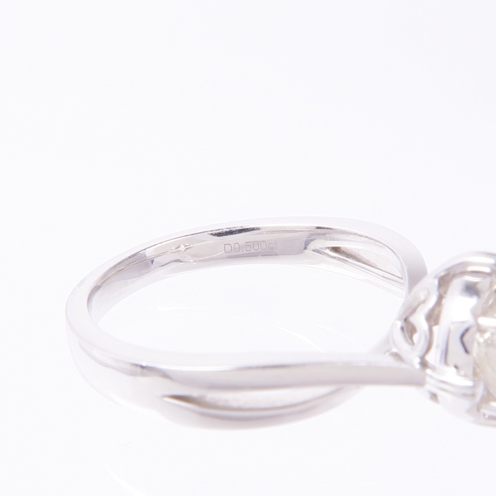 JEWELRY Diamond Ring 18K White Gold US#4