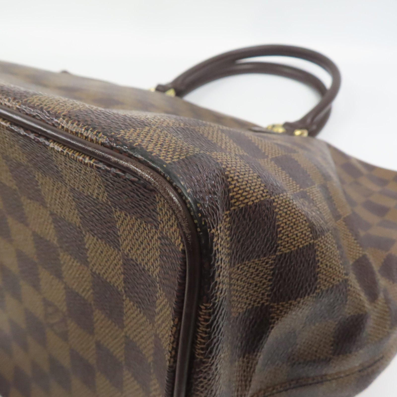 LOUIS VUITTON LV GHW Saleya MM Shoulder Bag N51182 Damier Brown