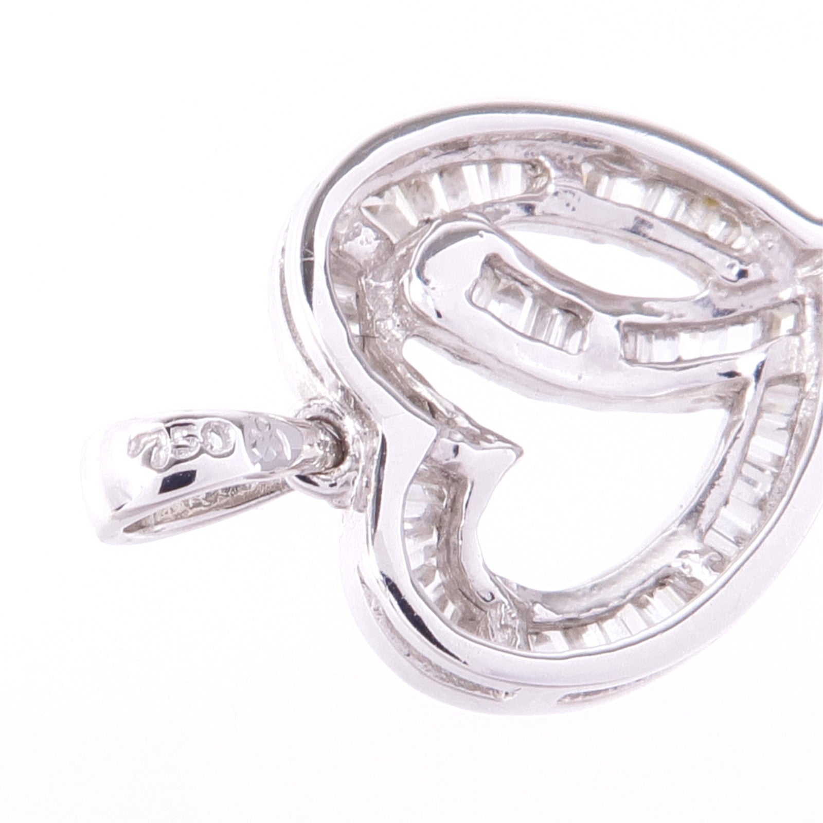 JEWELRY 18K白金Diamond Pendant Top鑽石吊墜