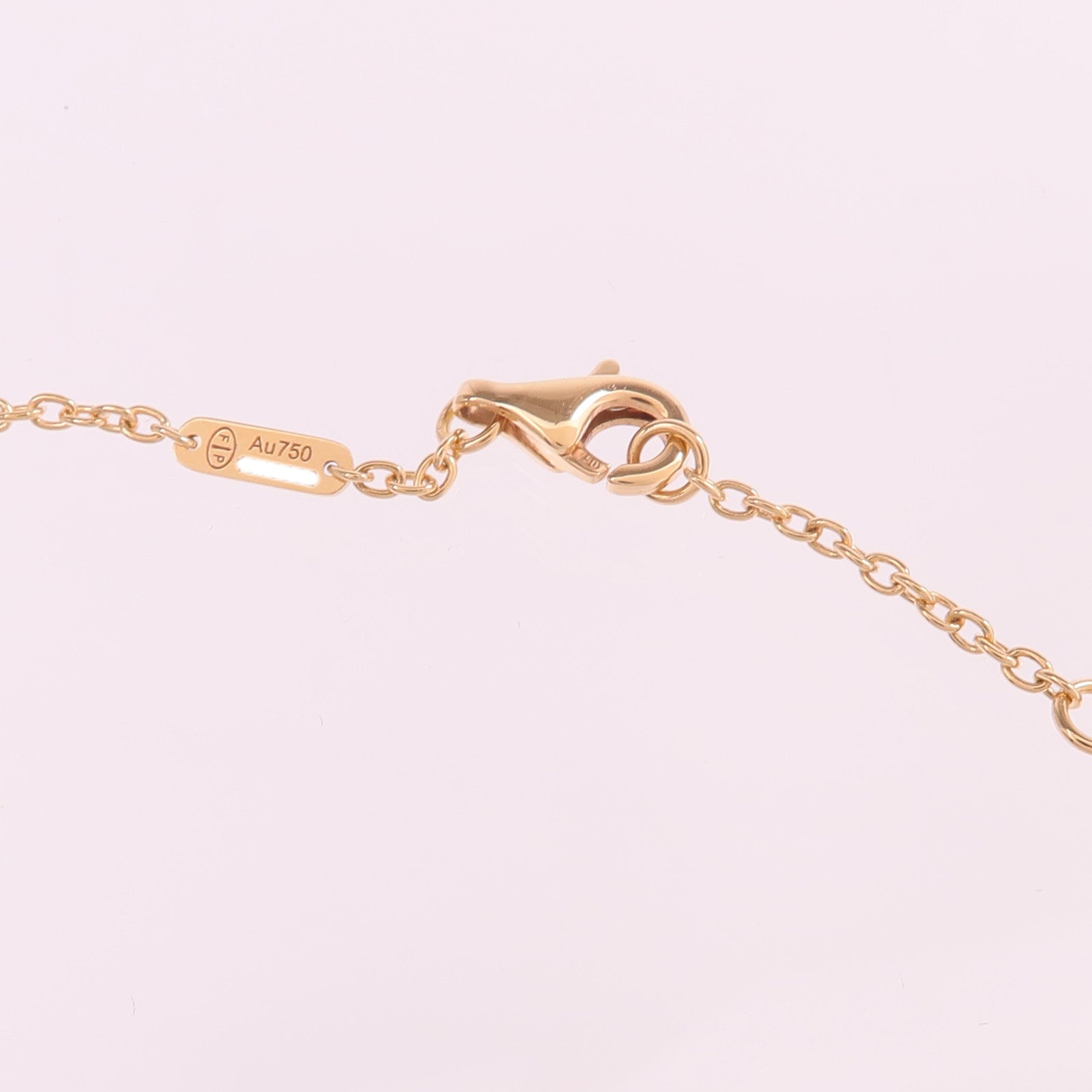 FRED 18K玫瑰金/黑金Ruby Diamond Necklace紅寶石/鑽石項鍊