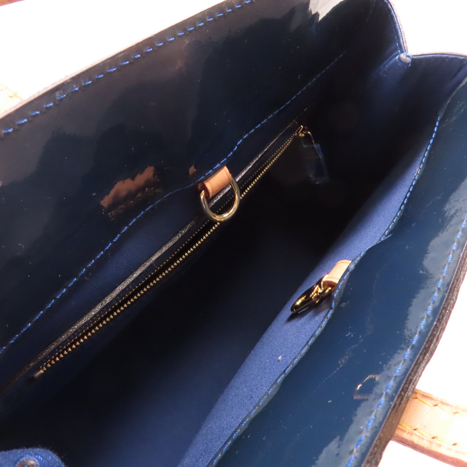 LOUIS VUITTON LV GHW Catalina BB Tote Bag Monogram Vernis M90051 Blue