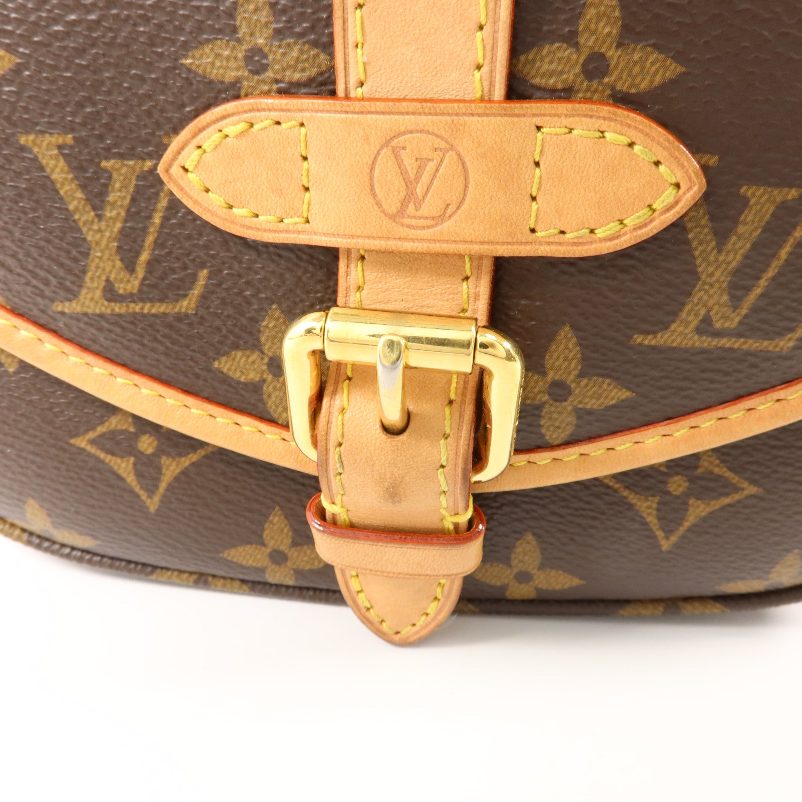 LOUIS VUITTON Monogram Saumur BB金扣手挽肩背兩用袋