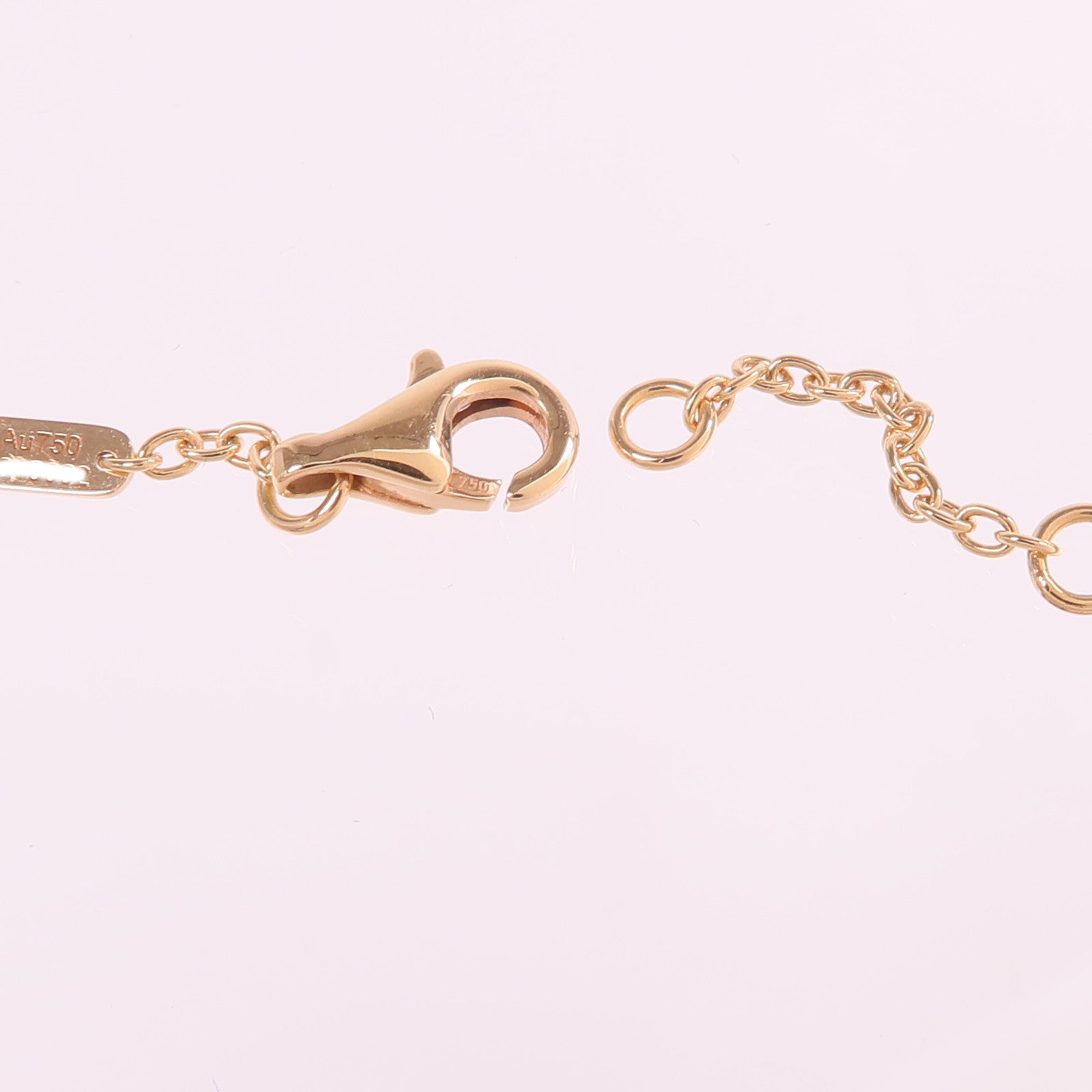 FRED 18K玫瑰金/黑金Ruby Diamond Necklace紅寶石/鑽石項鍊