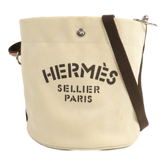HERMES 聚酯纖維/棉質Sac De Pangsage Bucket肩背袋