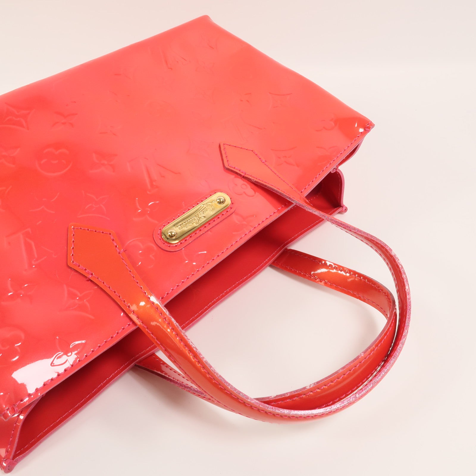 LOUIS VUITTON Monogram Vernis Wilshire PM手挽袋