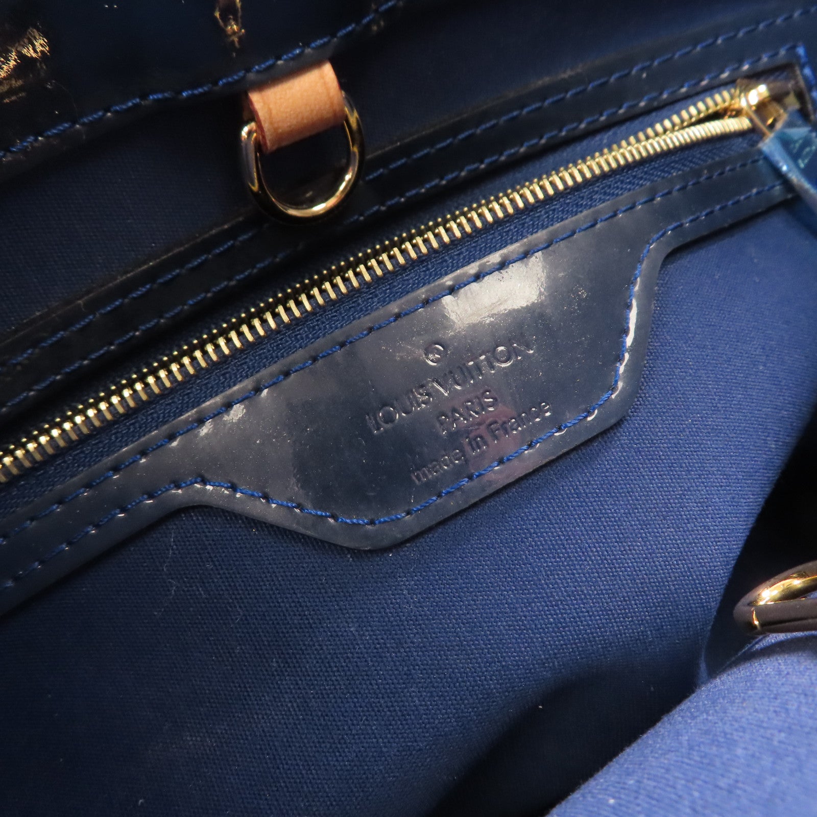 LOUIS VUITTON LV GHW Catalina BB Tote Bag Monogram Vernis M90051 Blue