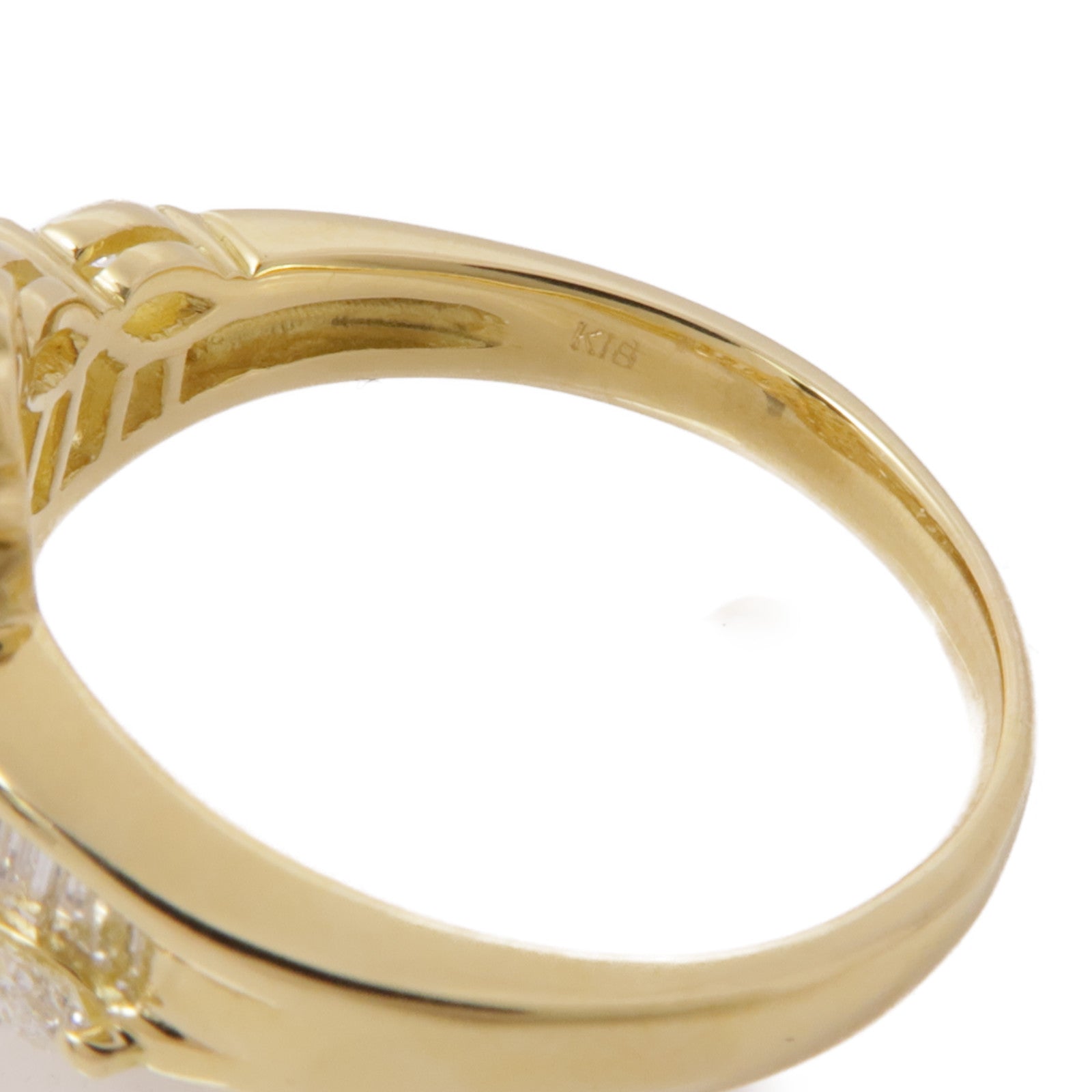 JEWELRY 18K黃金Diamond Ring鑽石戒指US#8.25