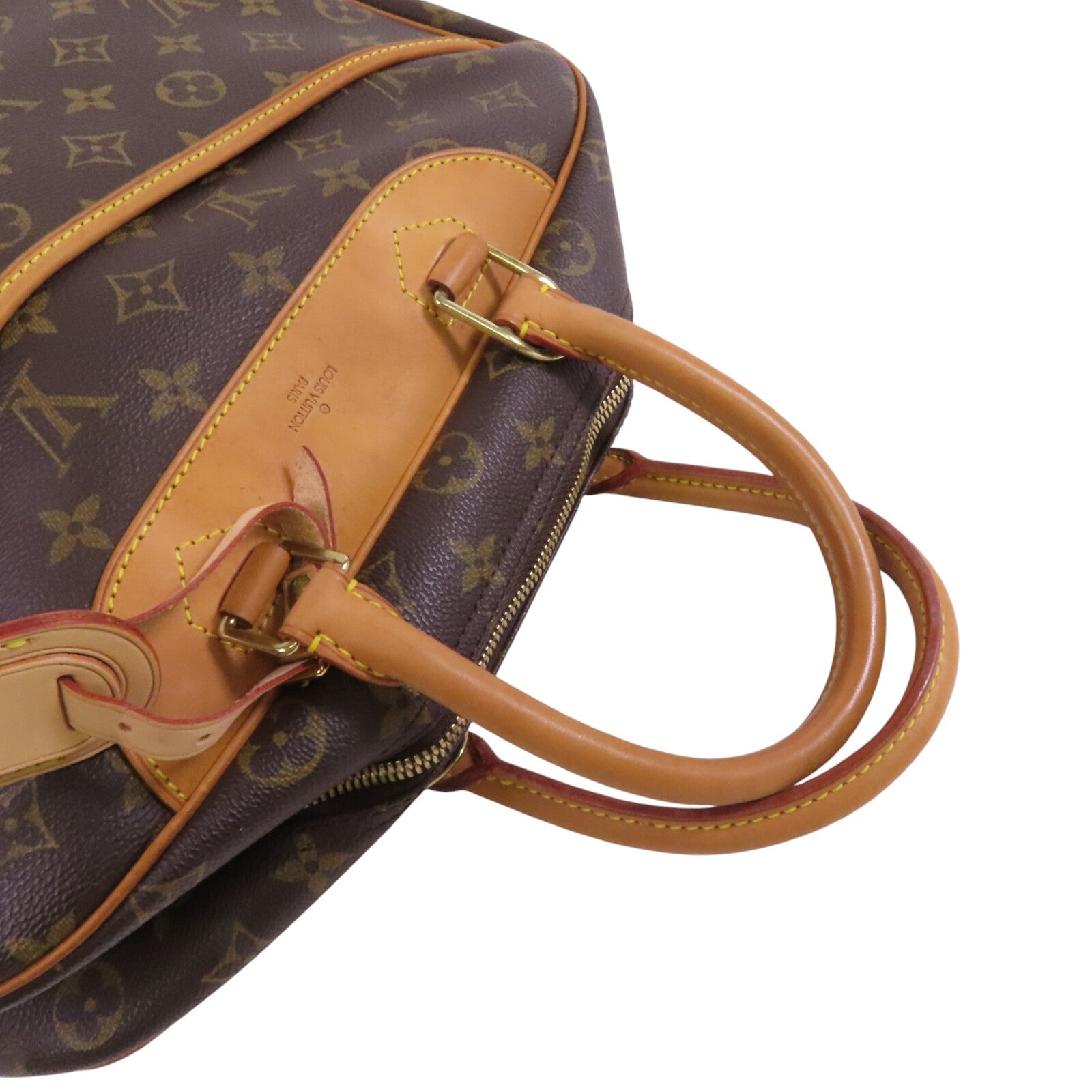 LOUIS VUITTON Monogram Deauville金扣手挽袋