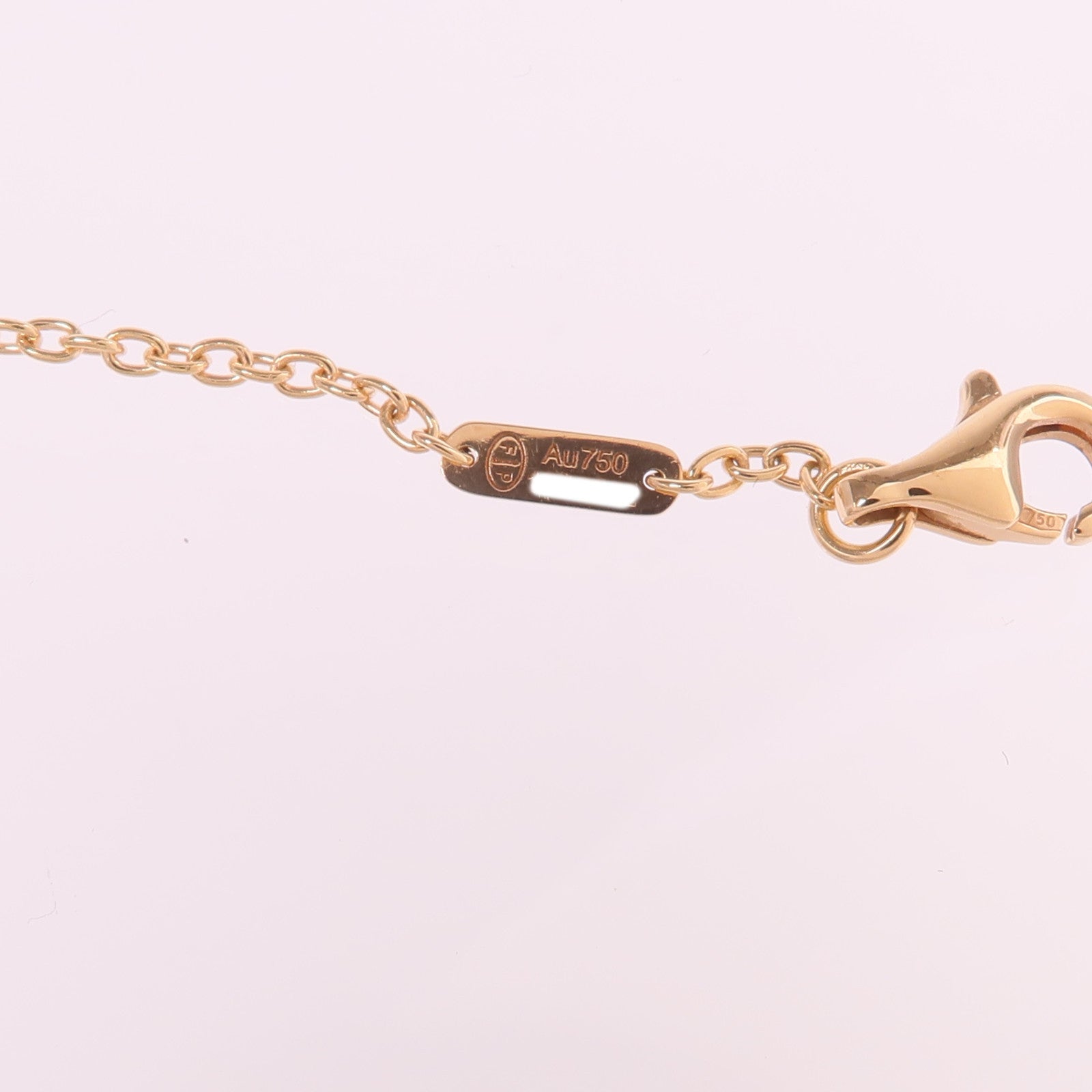 FRED 18K玫瑰金/黑金Ruby Diamond Necklace紅寶石/鑽石項鍊