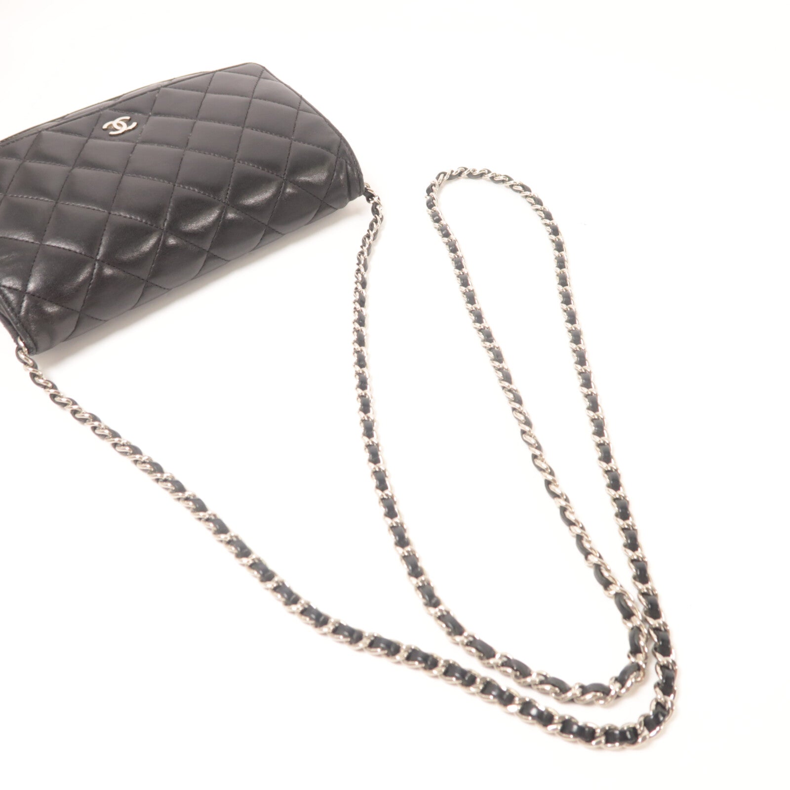 CHANEL 羊皮皮革Wallet On Chain鏈帶肩背袋