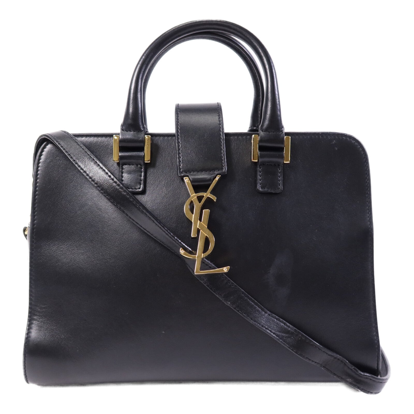 SAINT LAURENT 牛皮皮革Baby Cabas金扣手挽肩背兩用袋