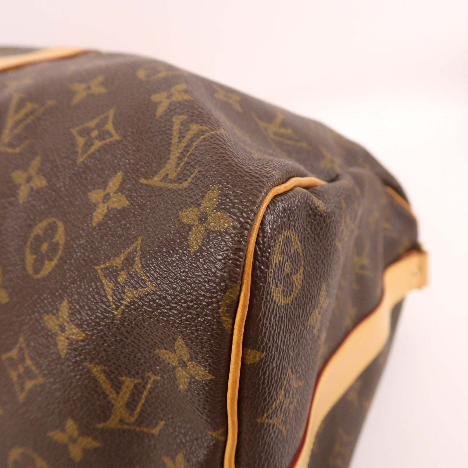 LOUIS VUITTON Monogram Keepall Bandouliere 45金扣手挽肩背兩用袋啡色