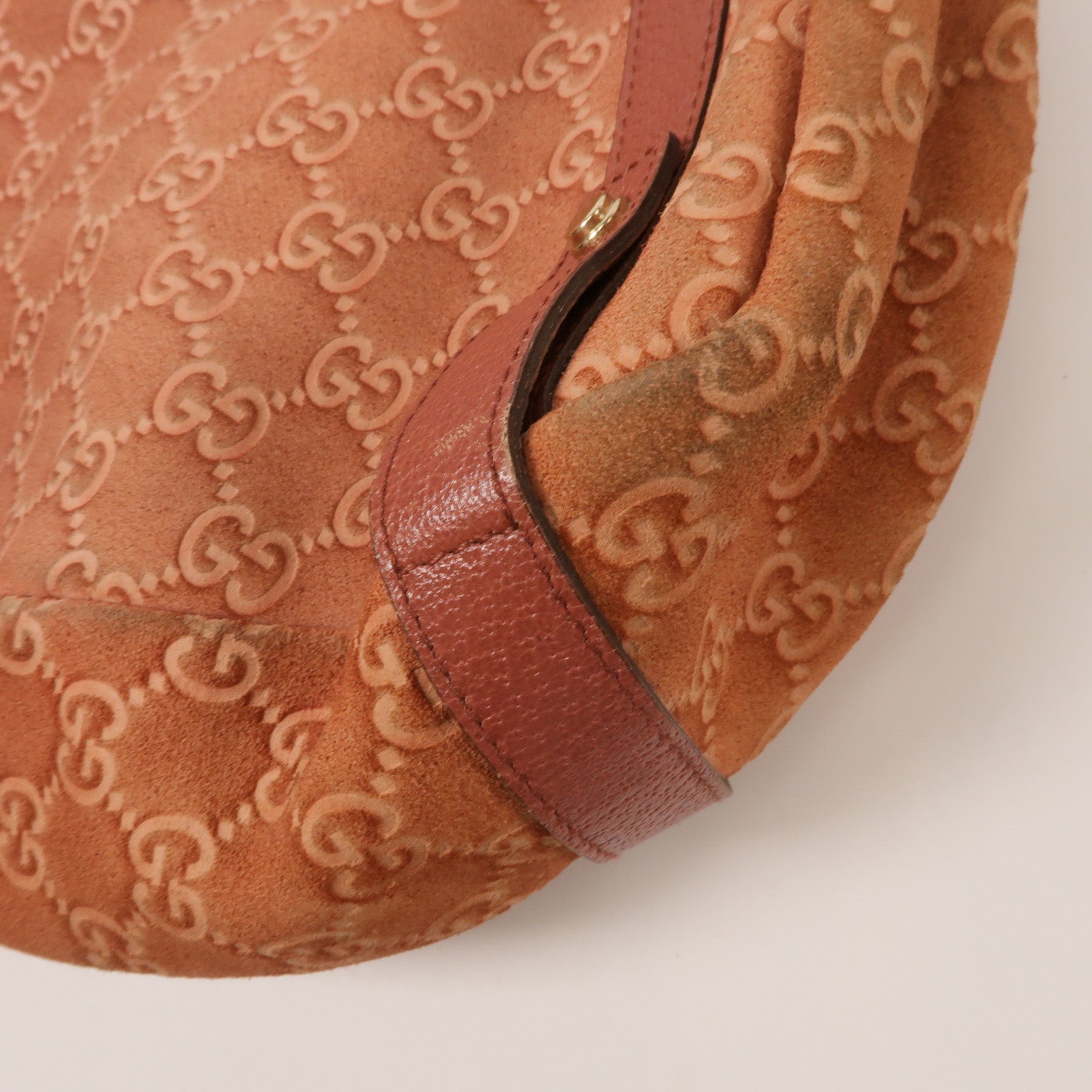 GUCCI 絨布/牛皮皮革GG Suede Abbey Tote手挽袋
