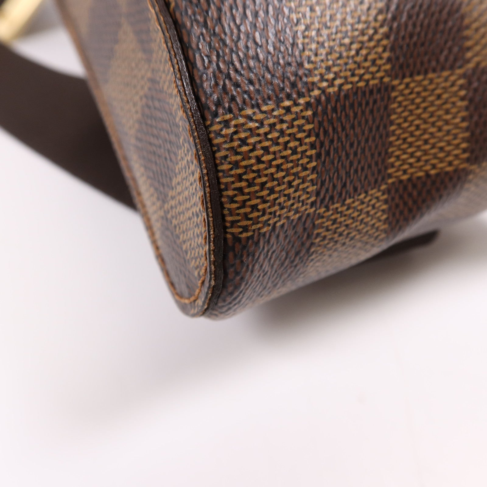 LOUIS VUITTON Damier Ebene Geronimos金扣腰包