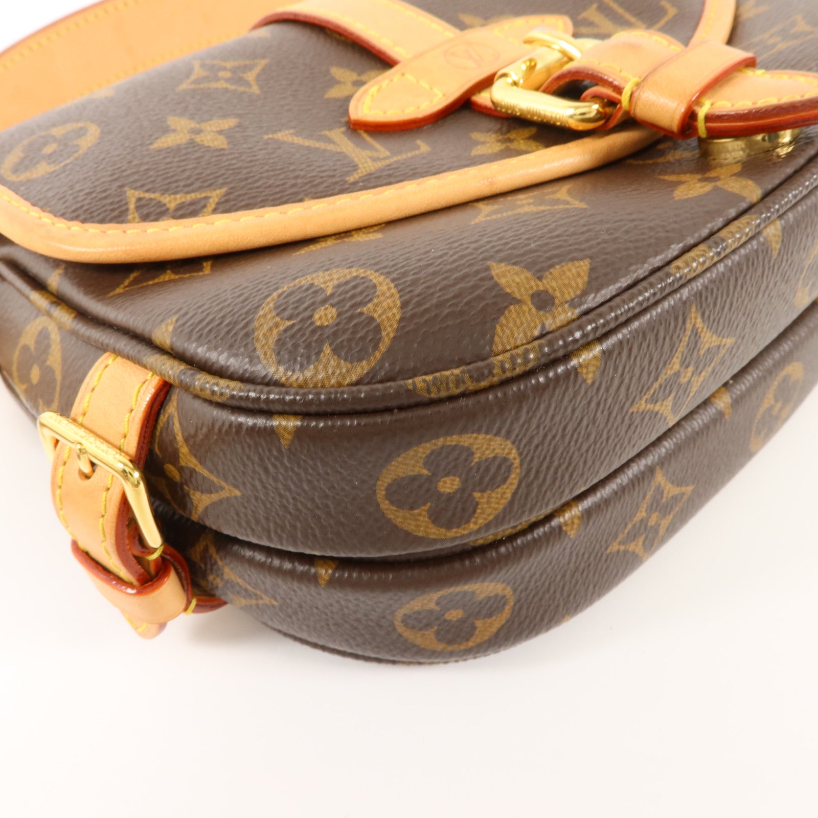 LOUIS VUITTON Monogram Saumur BB金扣手挽肩背兩用袋