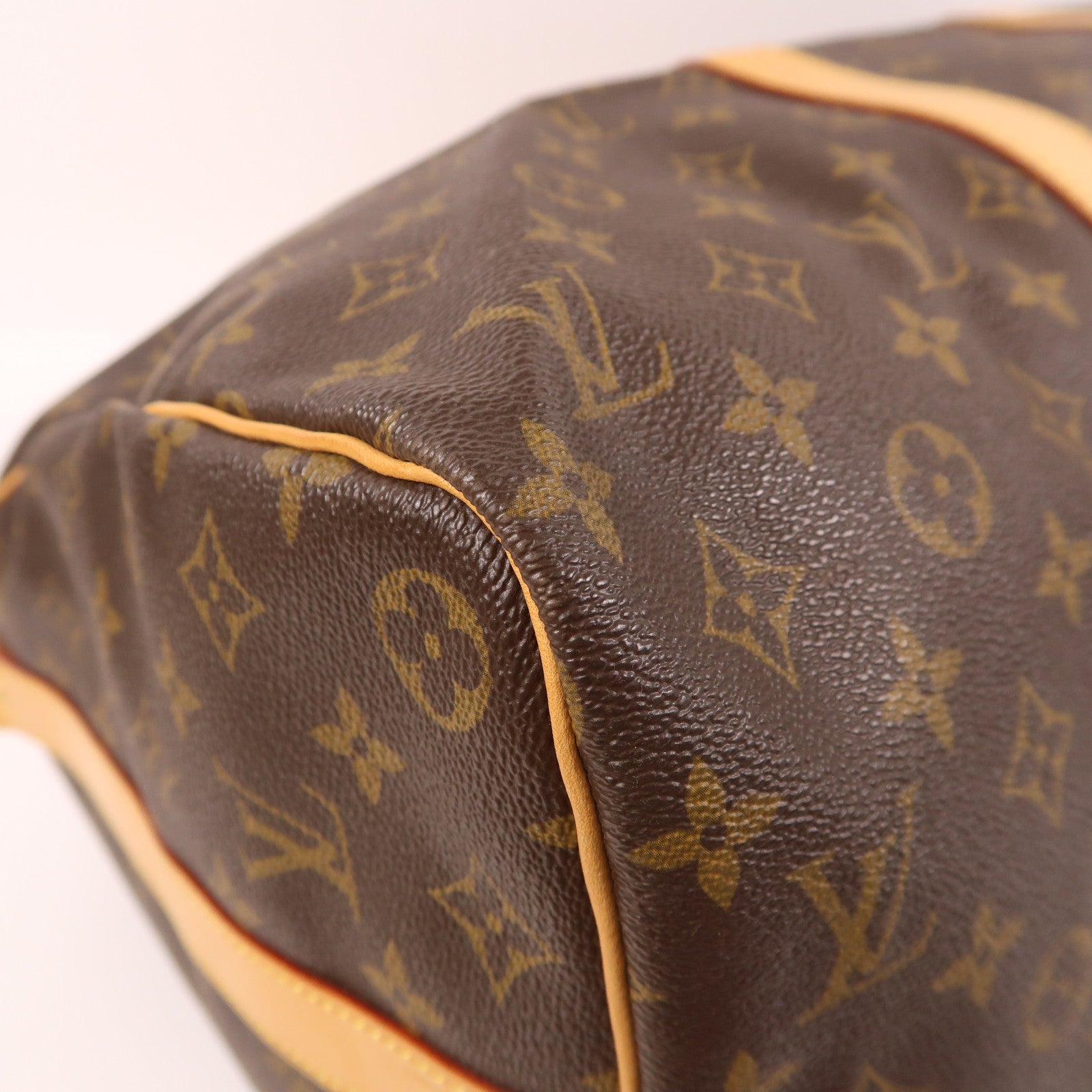 LOUIS VUITTON Monogram Keepall Bandouliere 45金扣手挽肩背兩用袋啡色