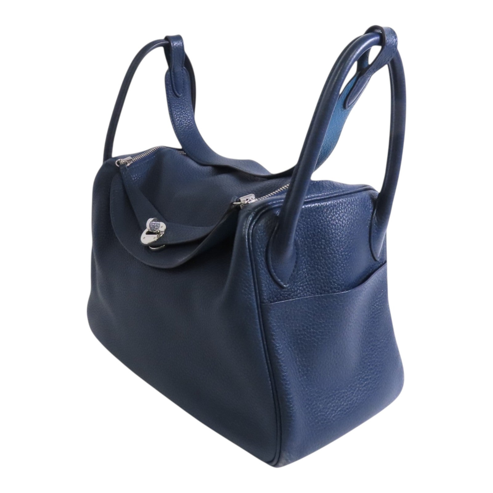 HERMES Togo皮革Lindy 30銀扣肩背袋