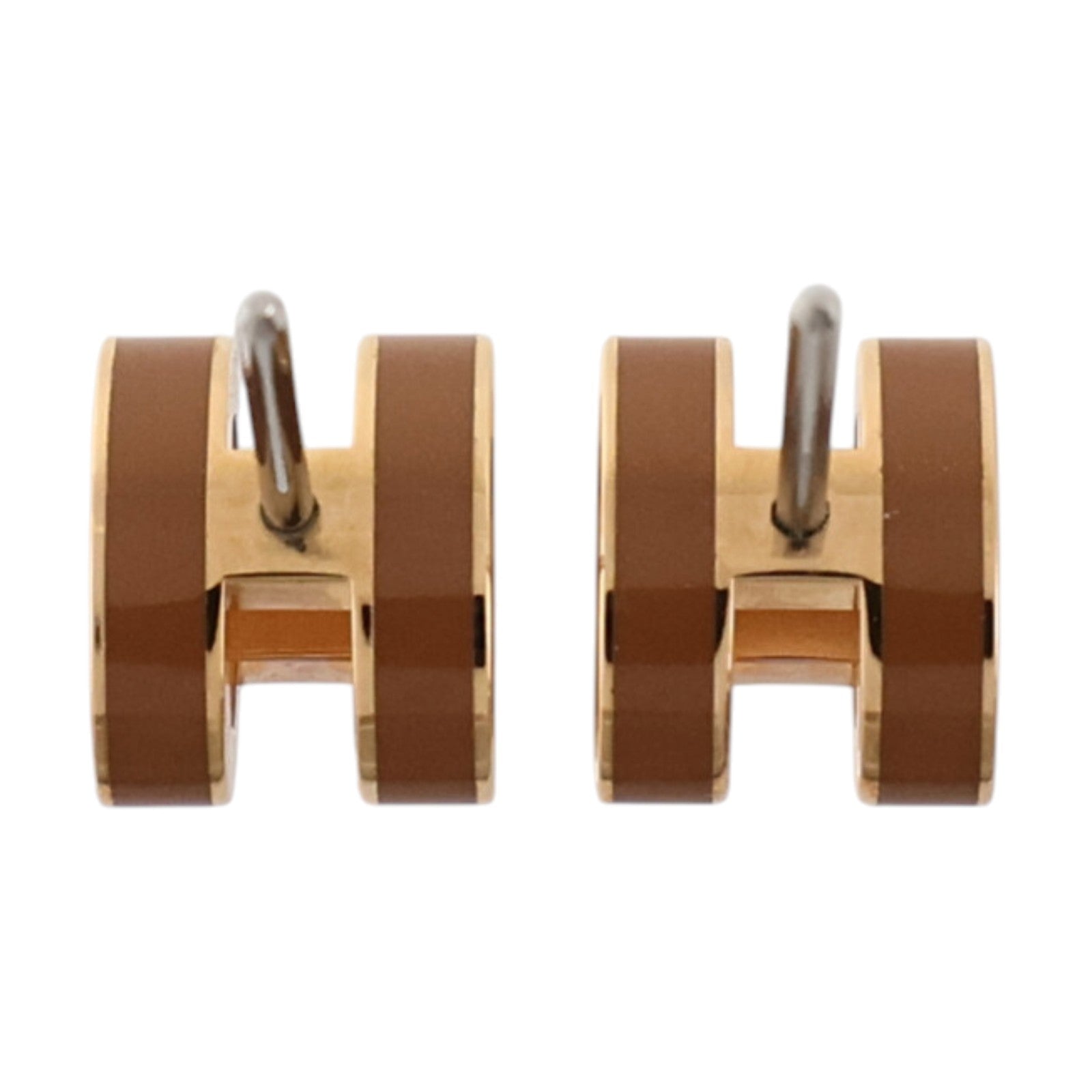 HERMES 金屬/琺瑯Mini Pop H Earrings耳環