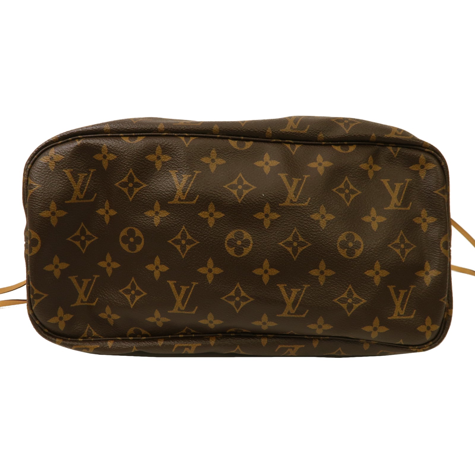 LOUIS VUITTON Monogram Patches Neverfull MM金扣手挽袋啡色