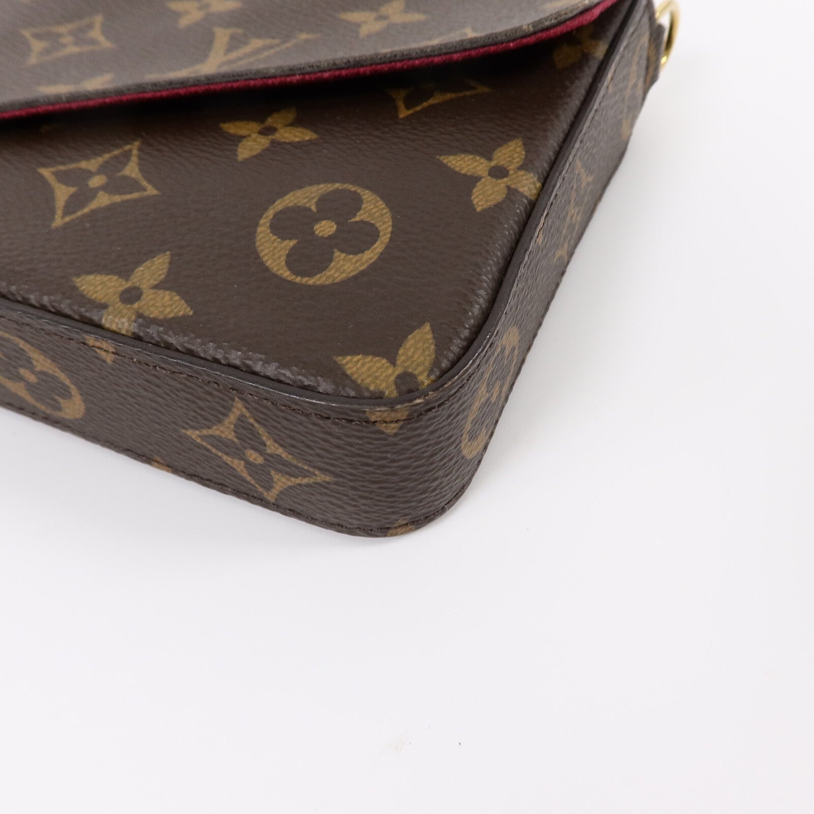 LOUIS VUITTON Monogram Felicie Pochette鏈帶肩背袋