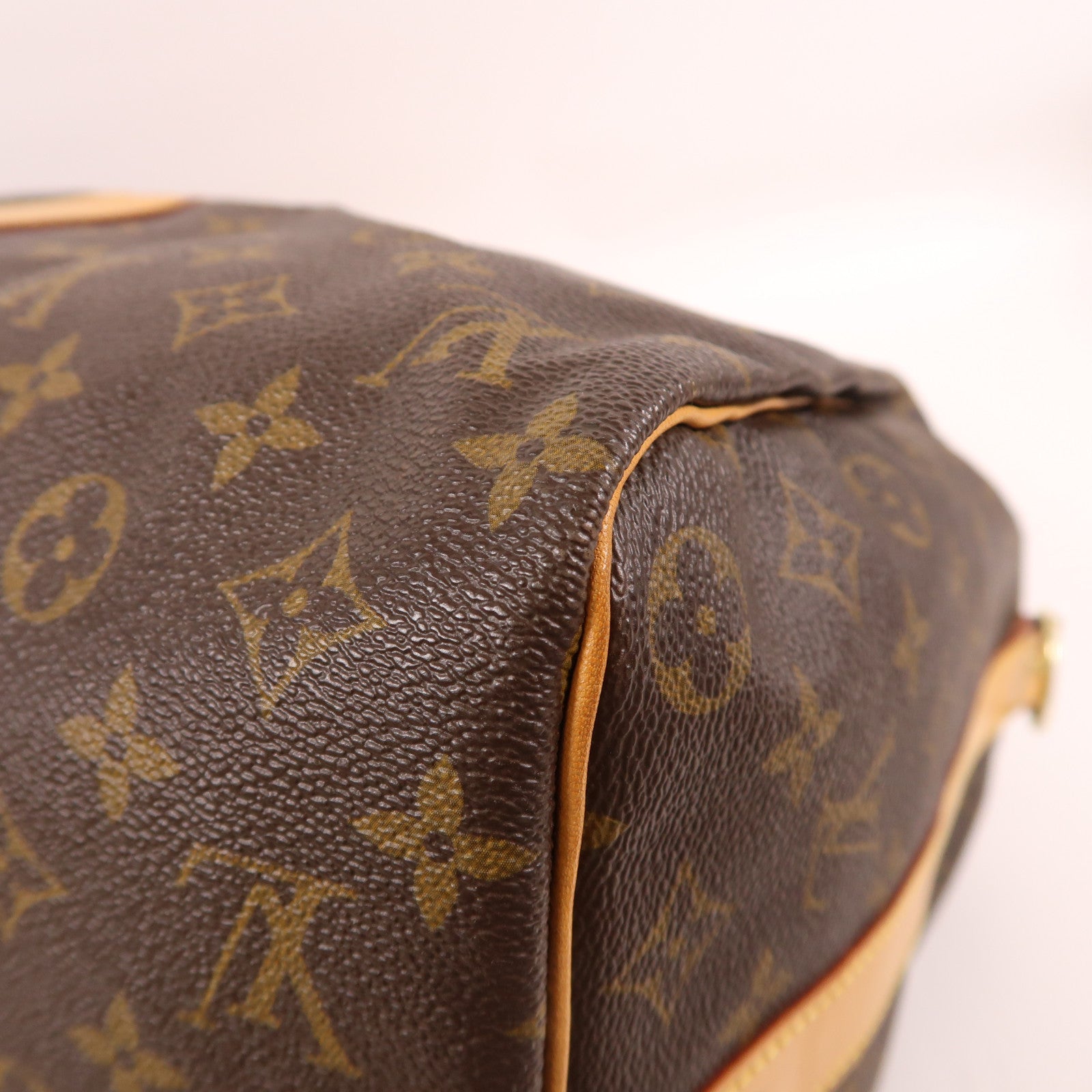 LOUIS VUITTON Monogram Keepall Bandouliere 45金扣手挽肩背兩用袋啡色