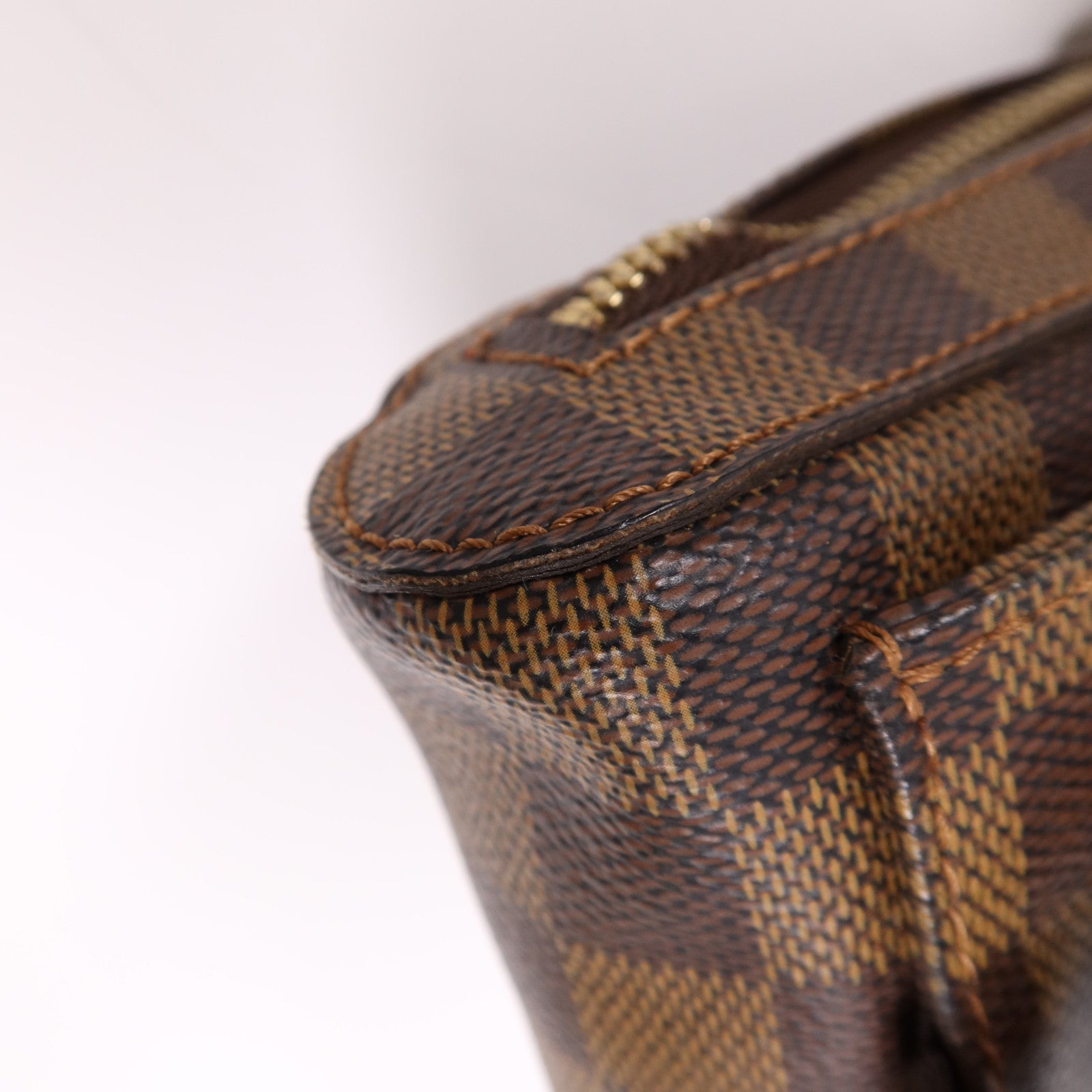 LOUIS VUITTON Damier Ebene Geronimos金扣腰包