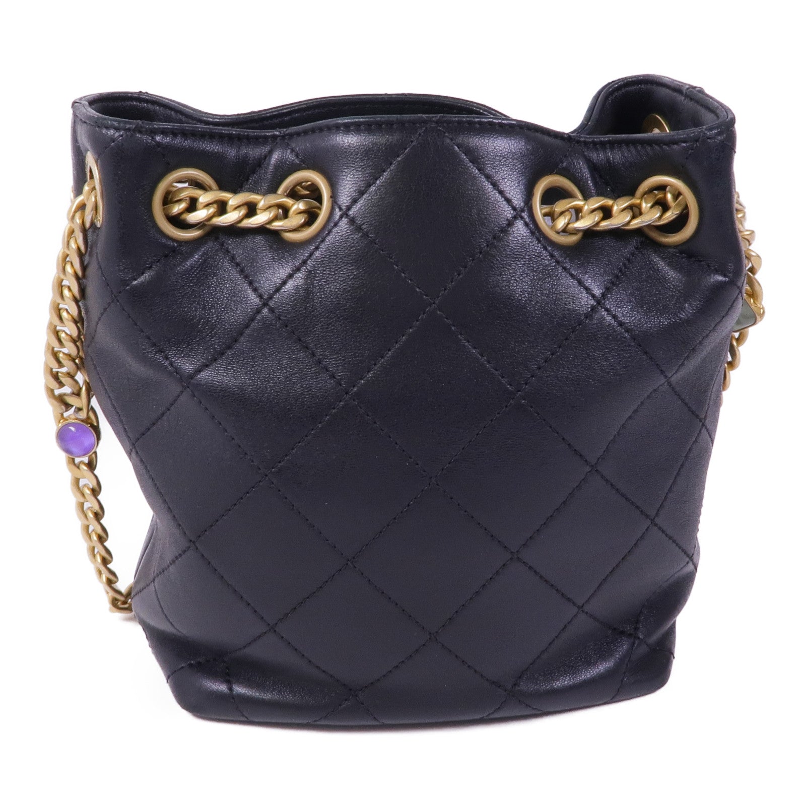 CHANEL 羊皮皮革Shoulder Bag金扣肩背袋