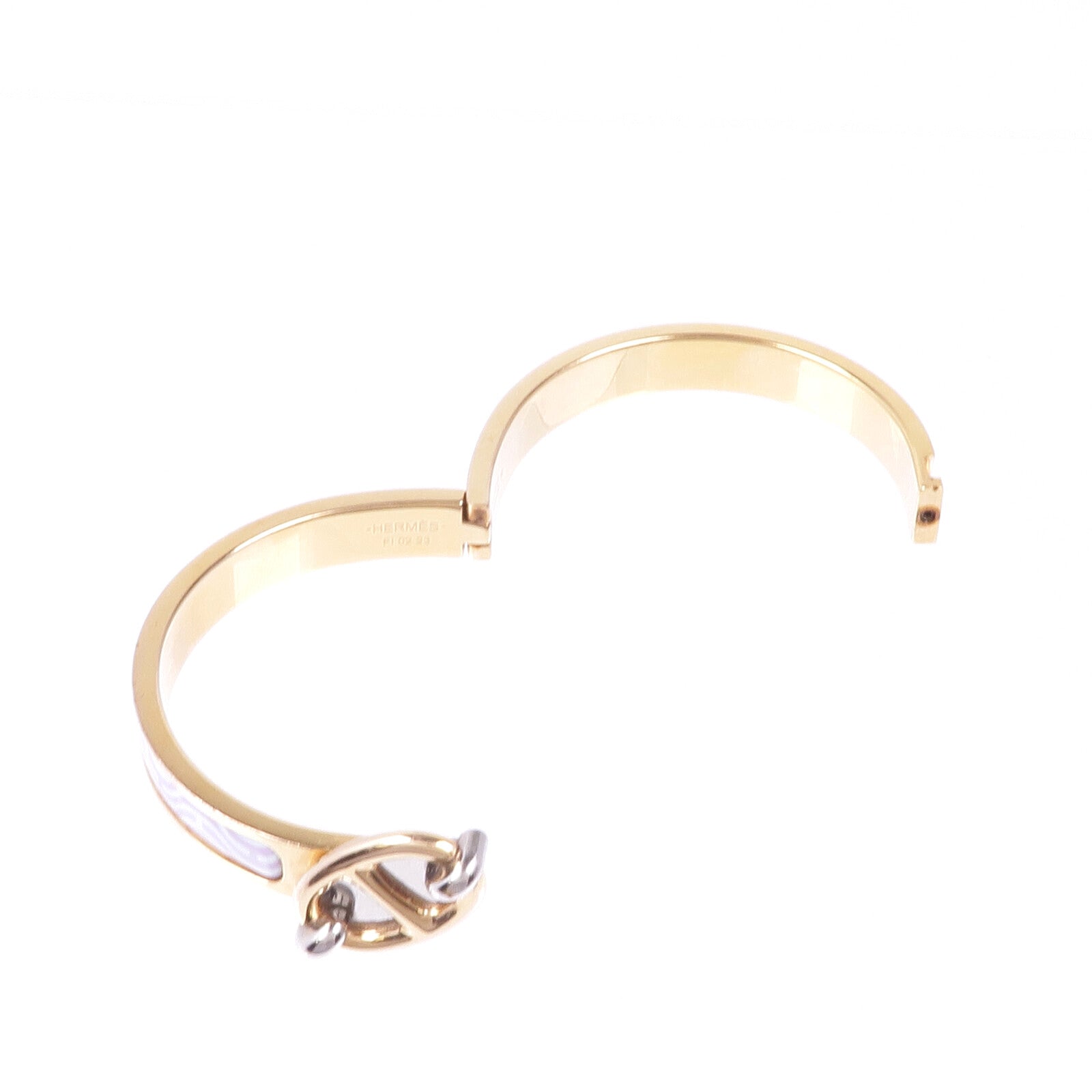 HERMES 金屬/琺瑯Mini Clic Chaine d'Ancre Bracelet手鐲