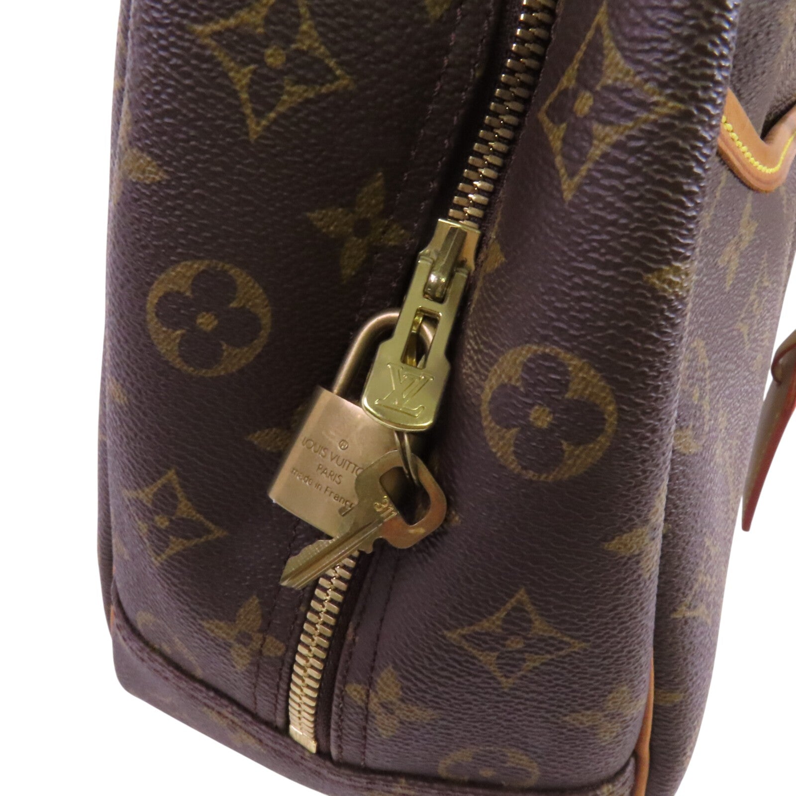 LOUIS VUITTON Monogram Deauville金扣手挽袋