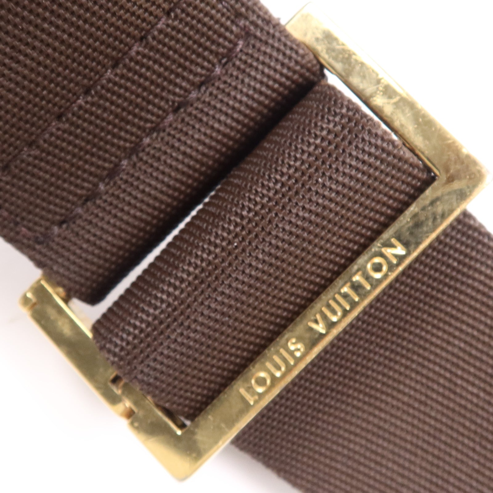 LOUIS VUITTON Damier Ebene Geronimos金扣腰包