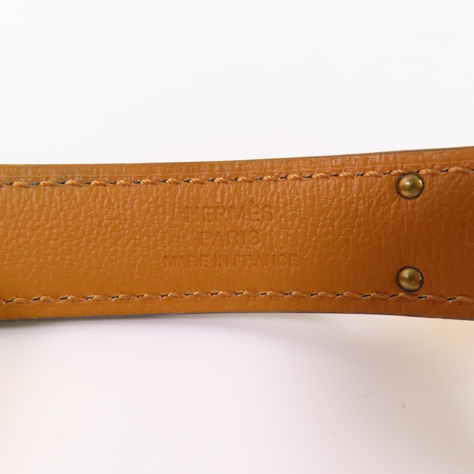 HERMES Epsom皮革Kelly Belt金扣皮帶Etoupe