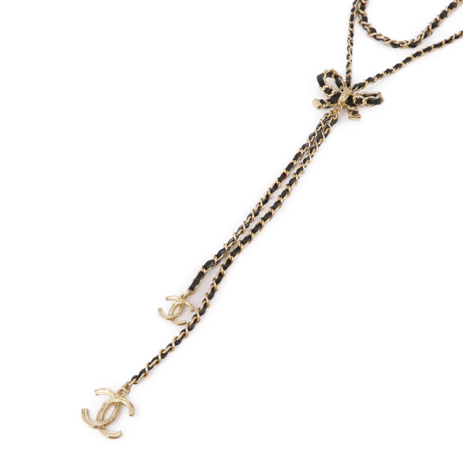 CHANEL 皮革/金屬Necklace項鍊