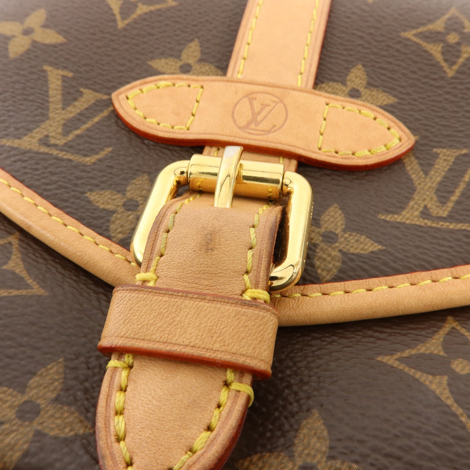 LOUIS VUITTON Monogram Saumur BB金扣手挽肩背兩用袋