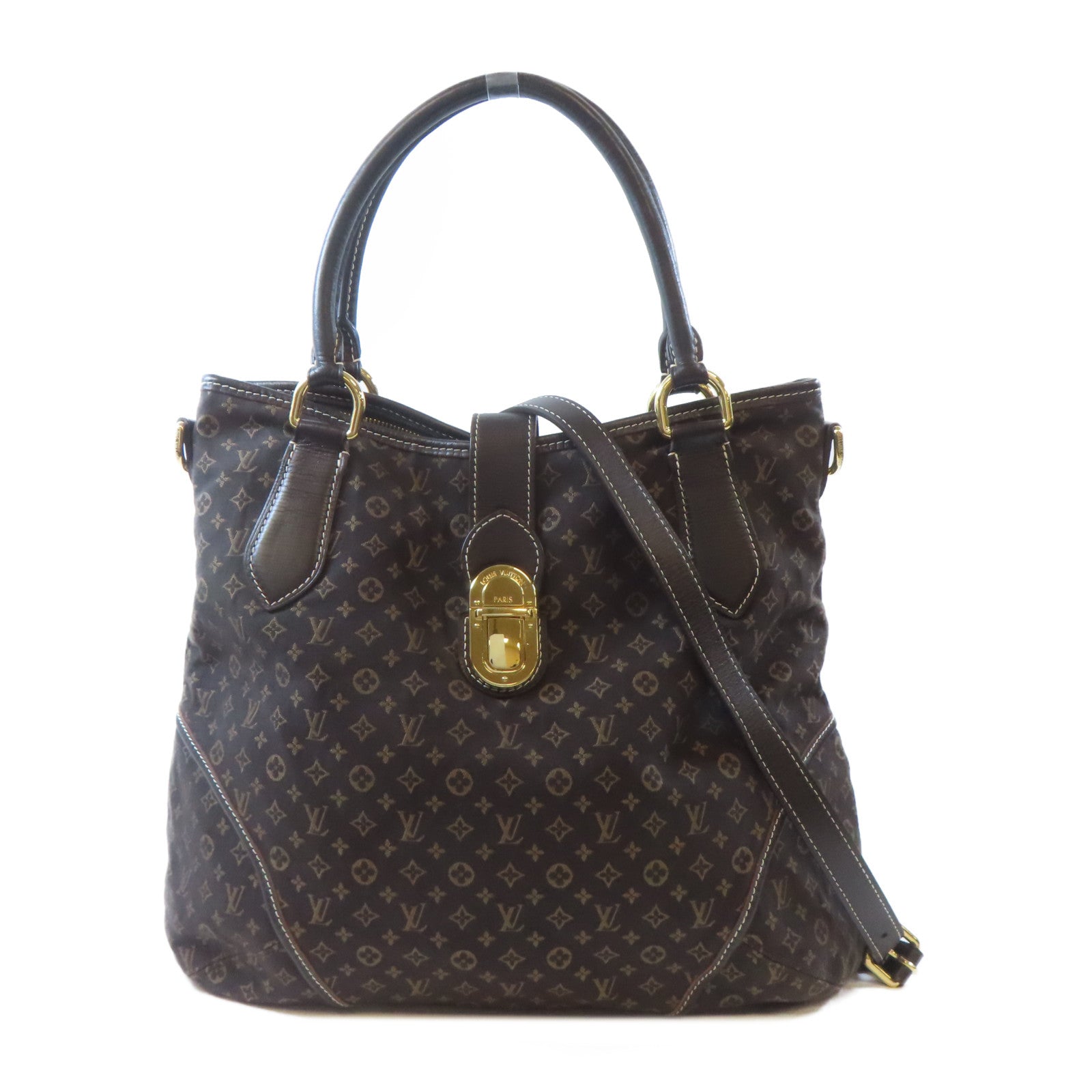 LOUIS VUITTON Monogram Idylle Elegie金扣手挽肩背兩用袋啡色