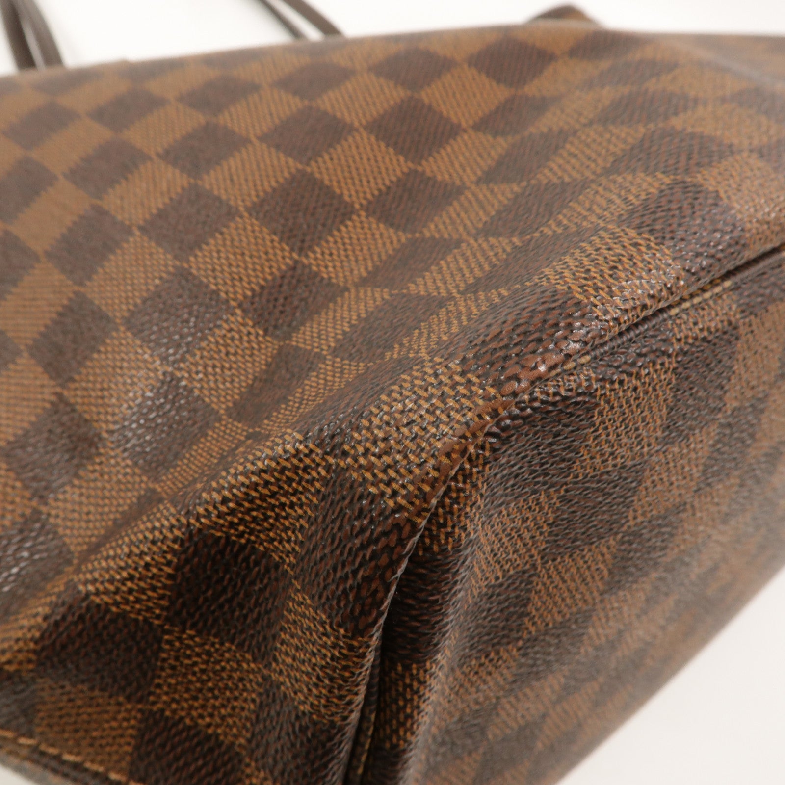 LOUIS VUITTON Damier Neverfull MM金扣手挽袋/肩背袋