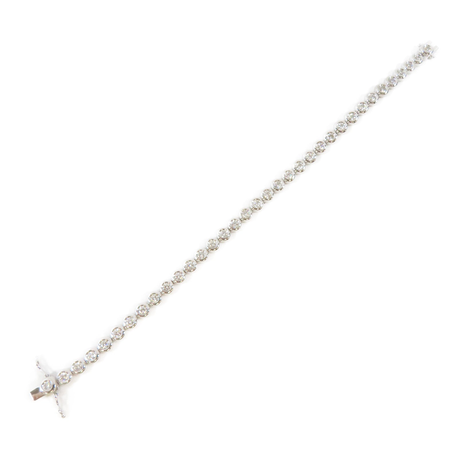 JEWELRY 18K白金Diamond Bracelet2.312ct鑽石手鏈#16.5cm