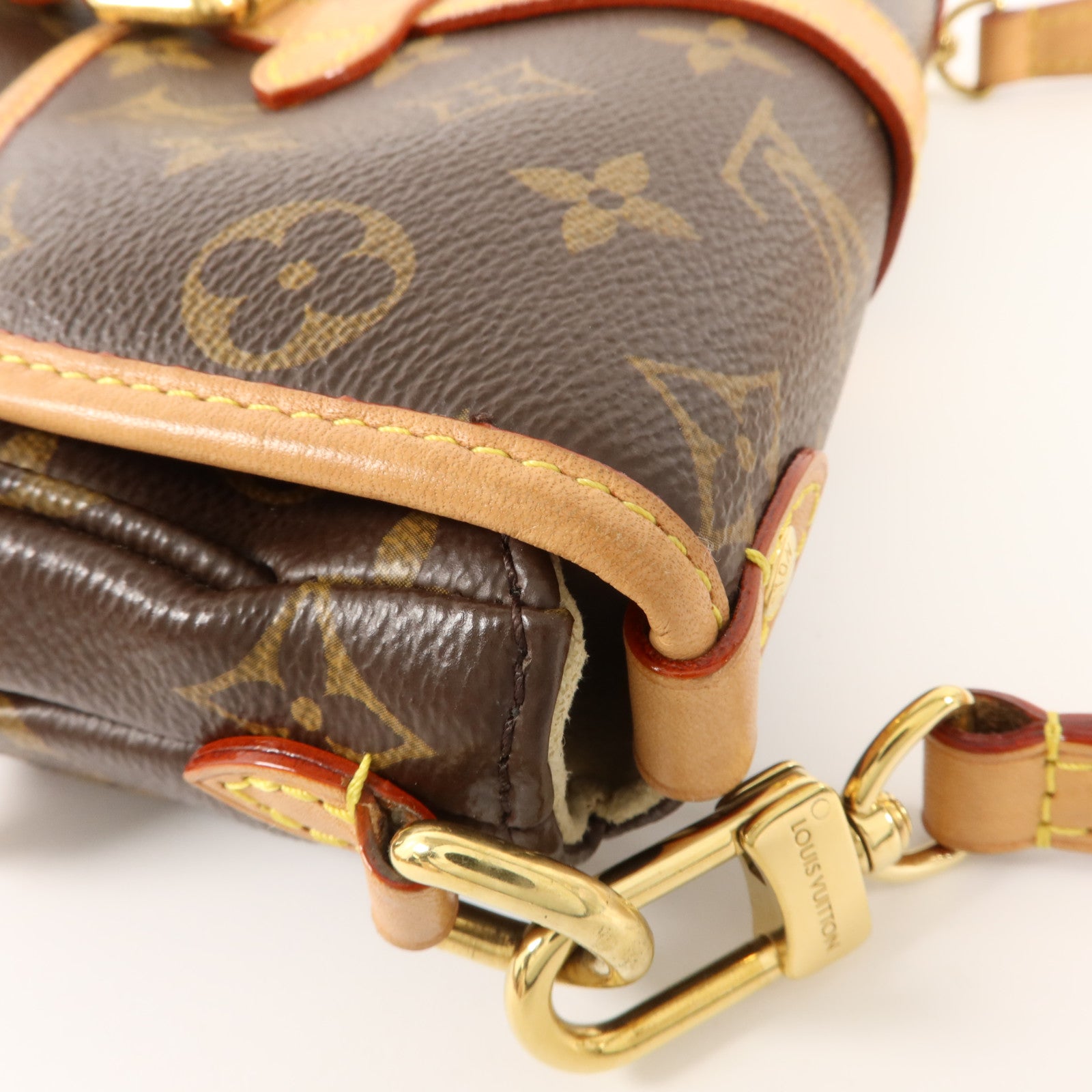 LOUIS VUITTON Monogram Saumur BB金扣手挽肩背兩用袋
