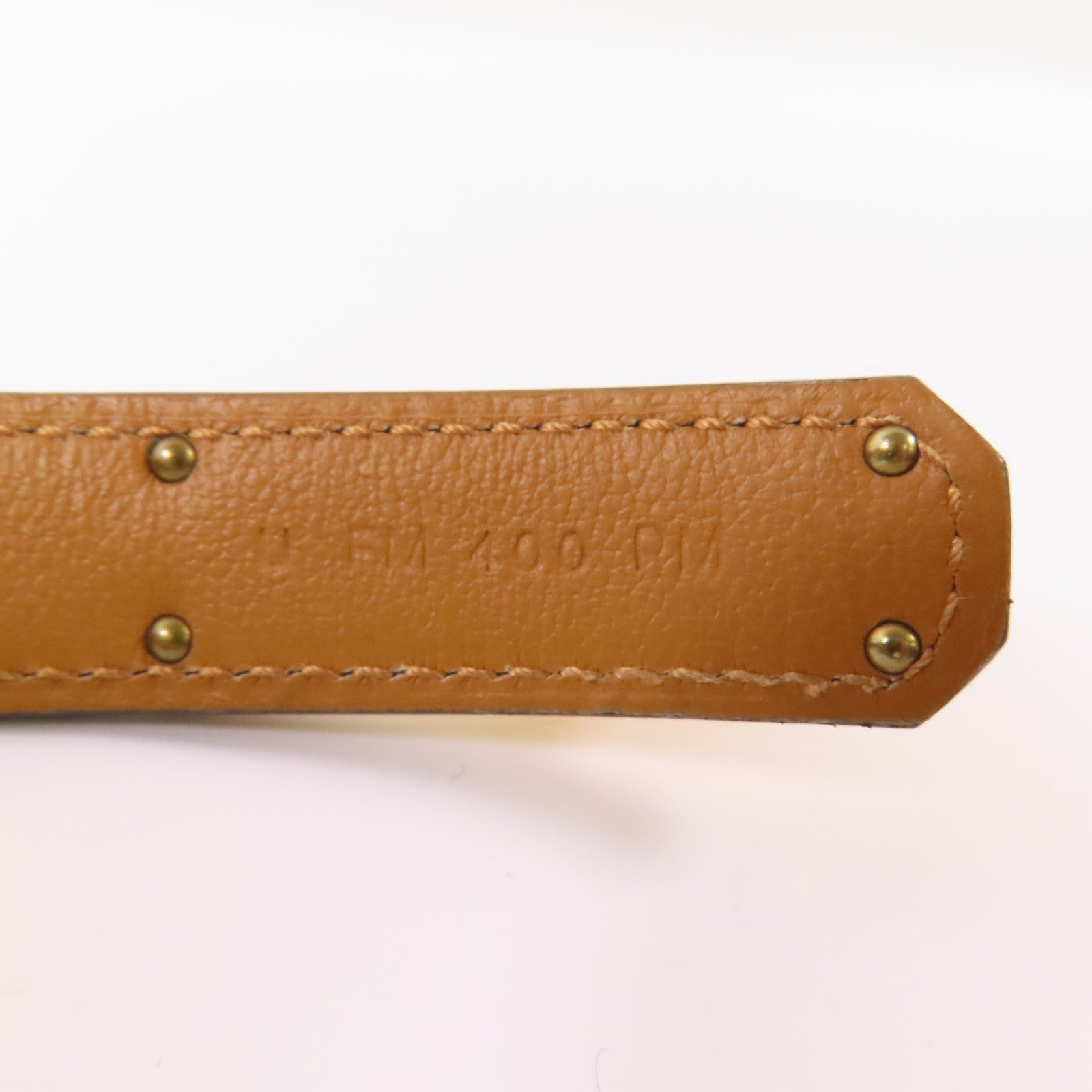 HERMES Epsom皮革Kelly Belt金扣皮帶Etoupe