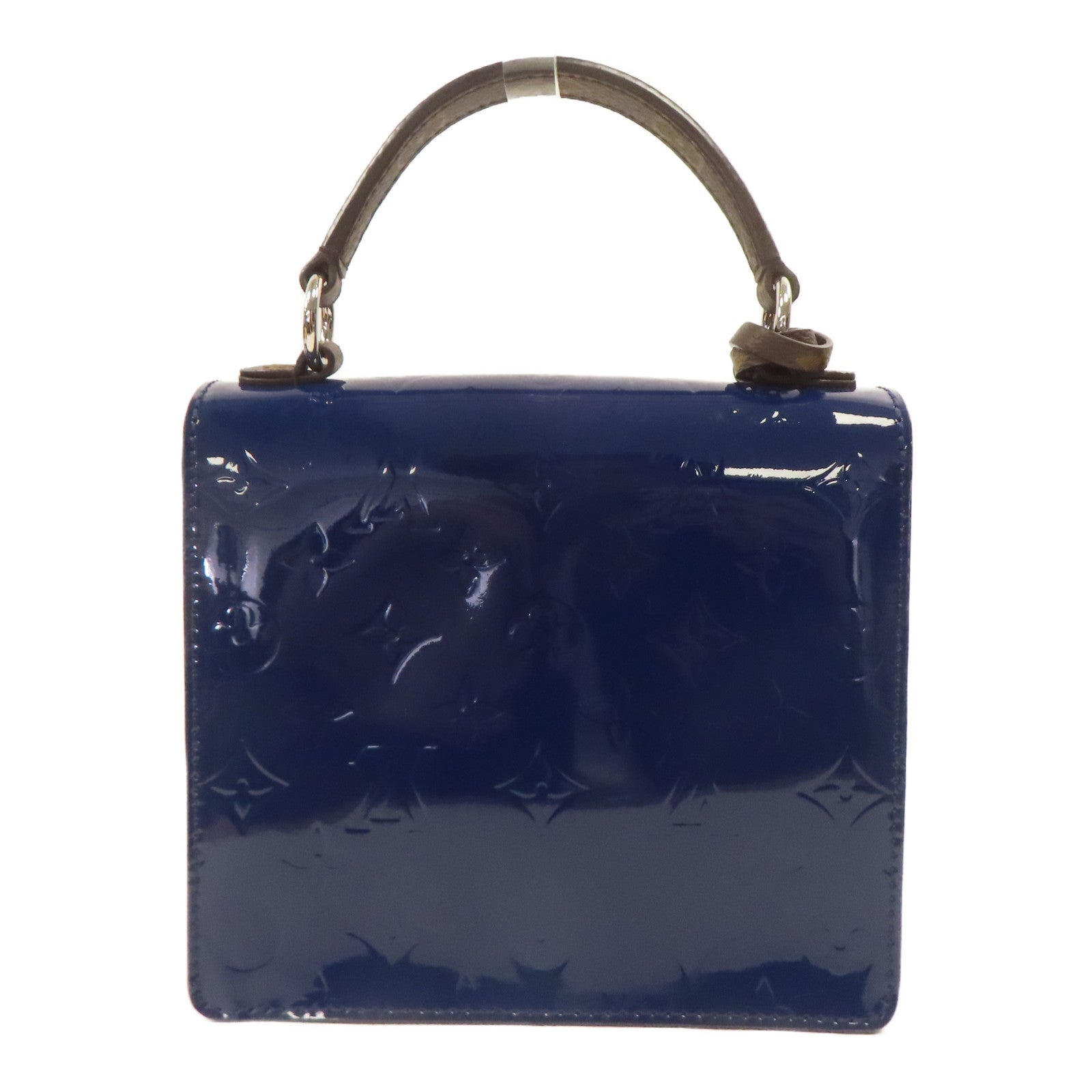LOUIS VUITTON Epi皮革Spring Street銀扣手挽肩背兩用袋藍色