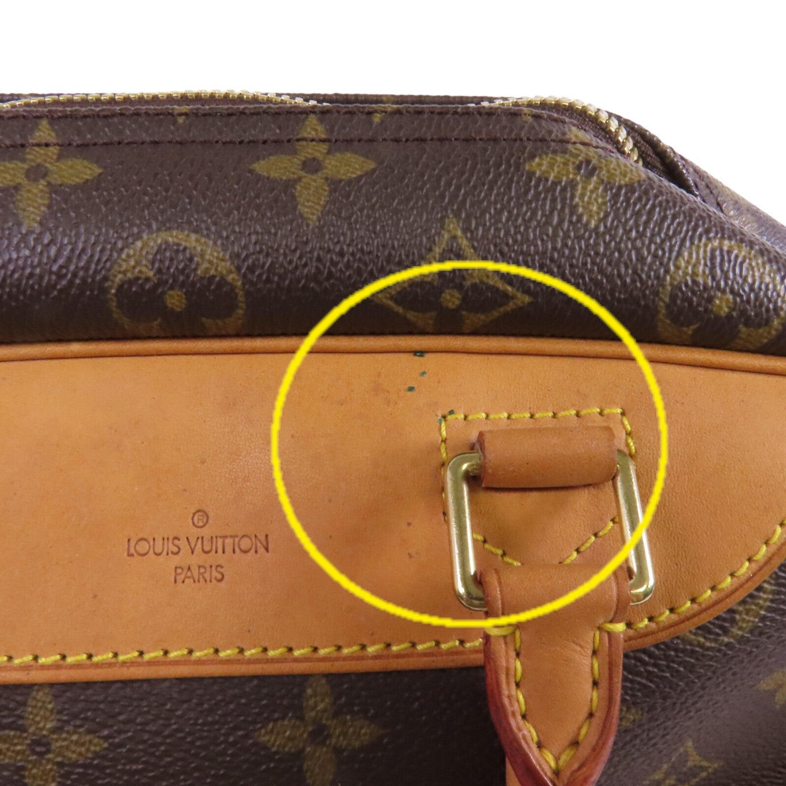 LOUIS VUITTON Monogram Deauville金扣手挽袋