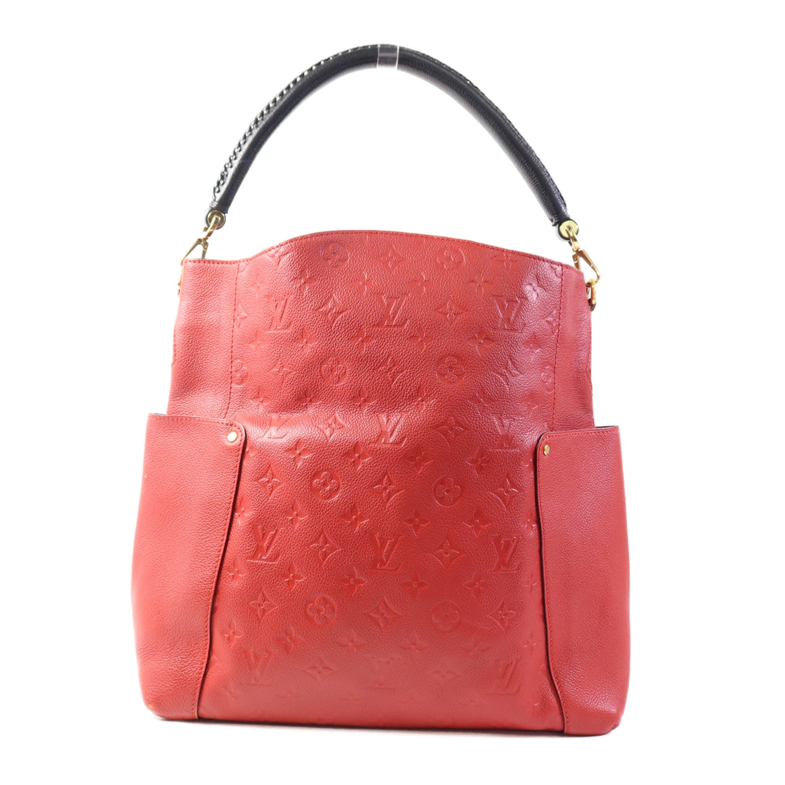 LOUIS VUITTON Monogram Empreinte Bagatelle金扣肩背袋