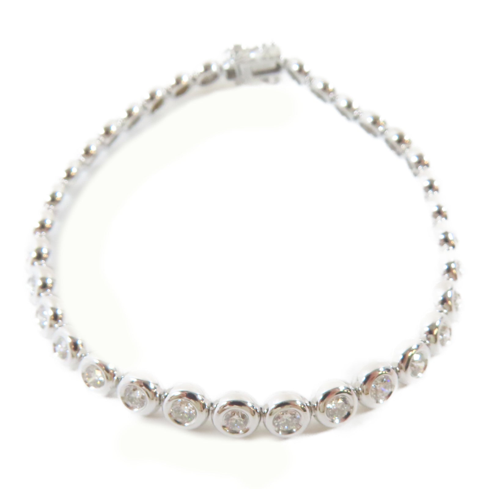 JEWELRY 18K白金Diamond Bracelet2.312ct鑽石手鏈#16.5cm