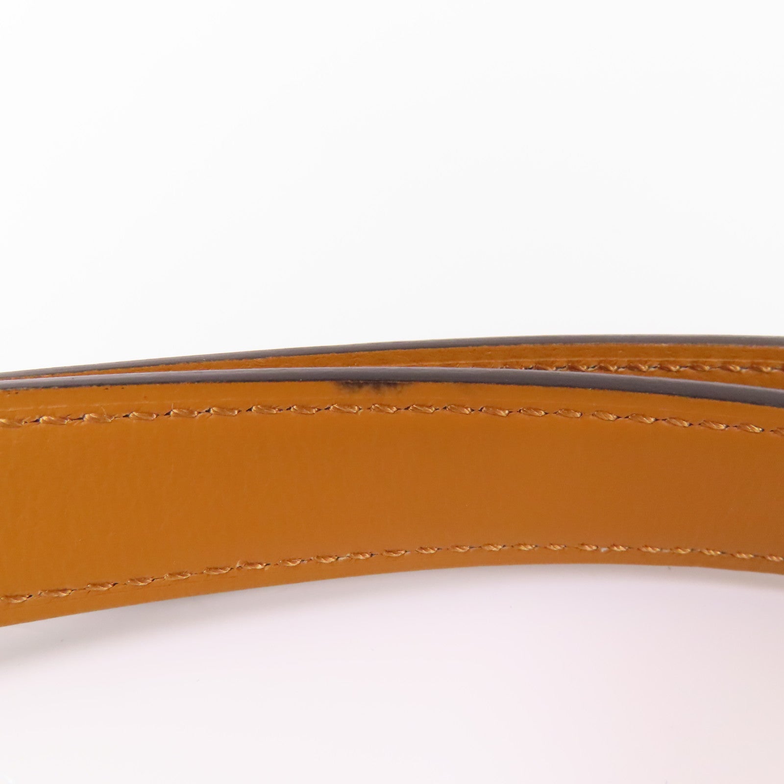 HERMES Epsom皮革Kelly Belt金扣皮帶Etoupe