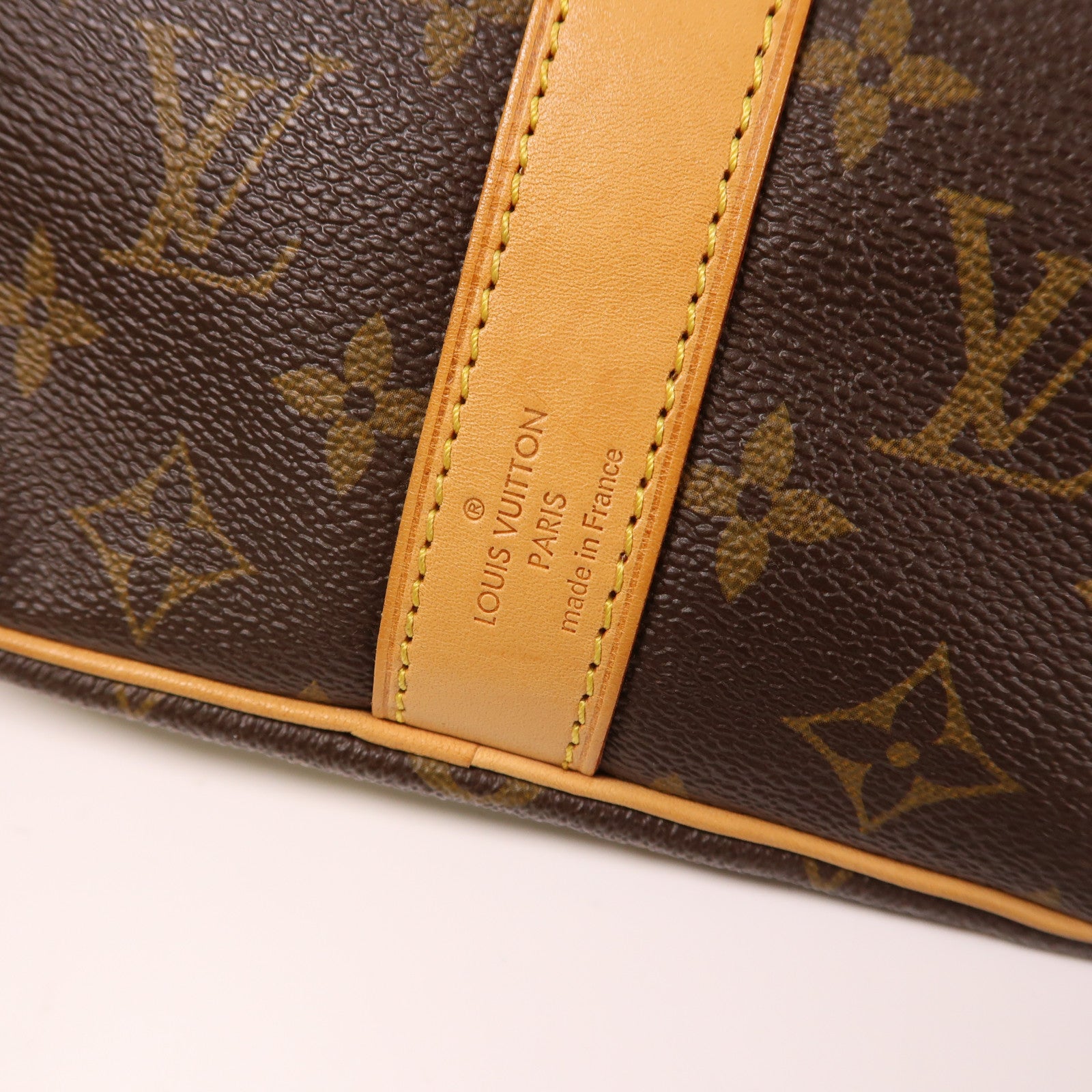 LOUIS VUITTON Monogram Keepall Bandouliere 45金扣手挽肩背兩用袋啡色