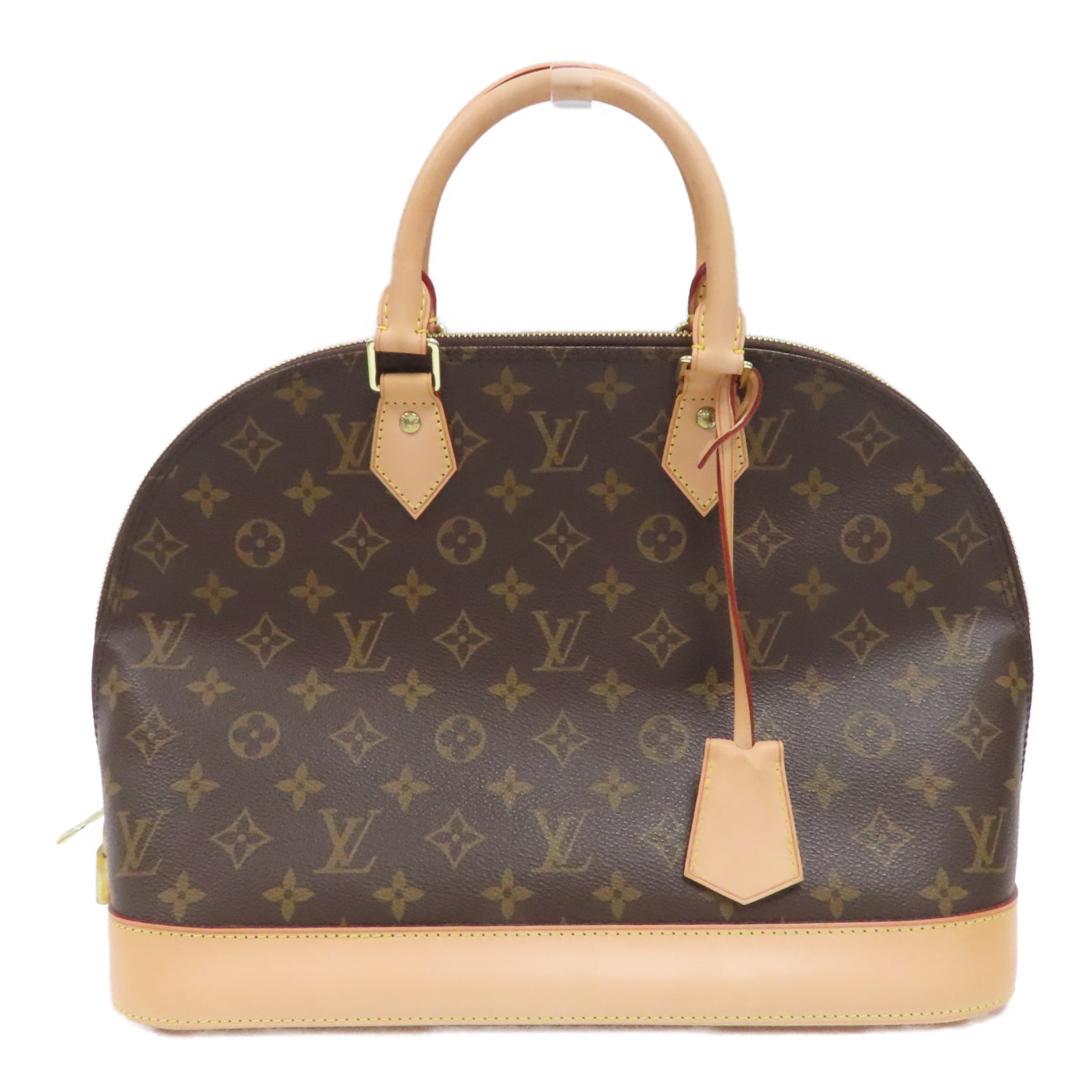 LOUIS VUITTON Monogram Alma金扣手挽袋啡色