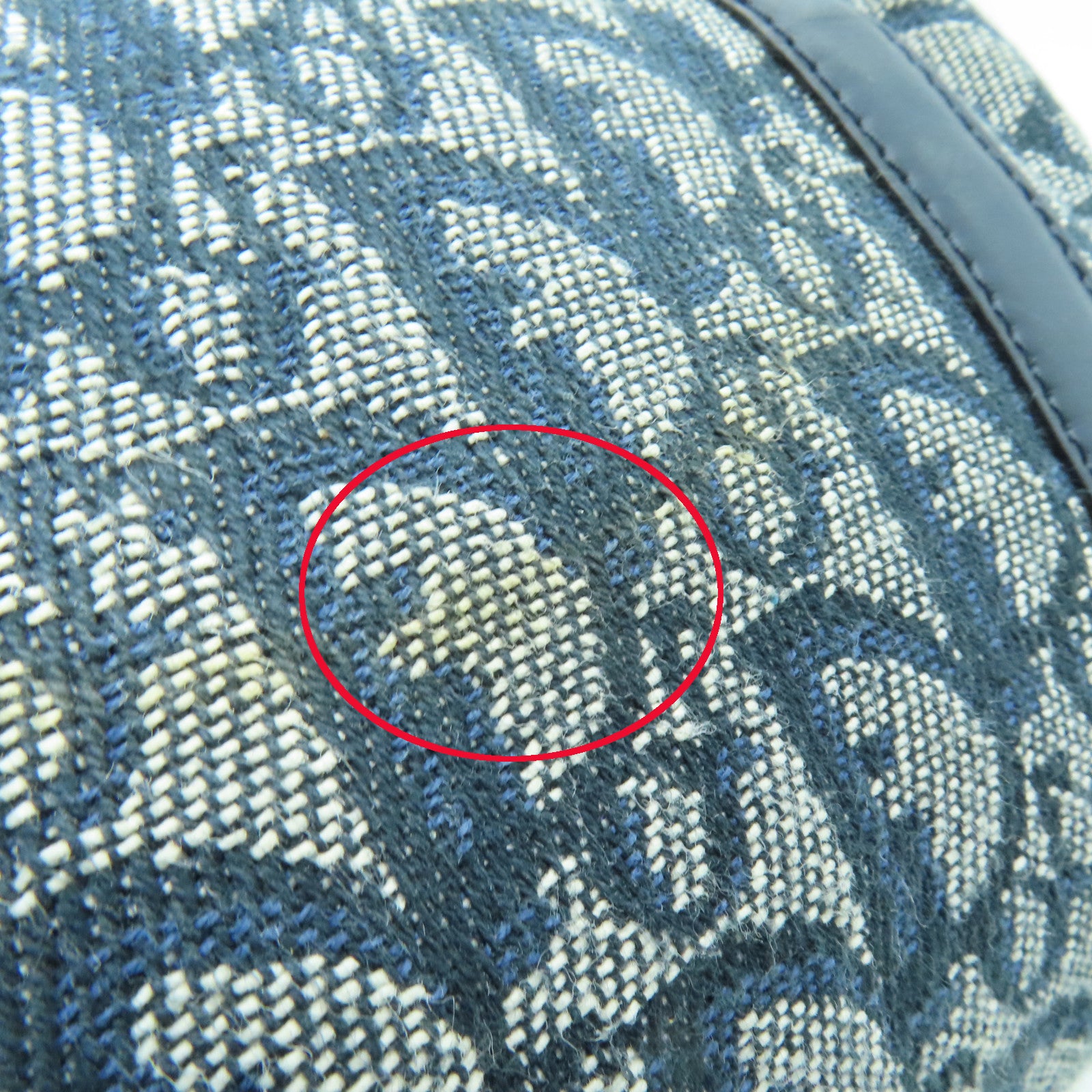 Dior 帆布Hand Bag金扣手挽袋藍色