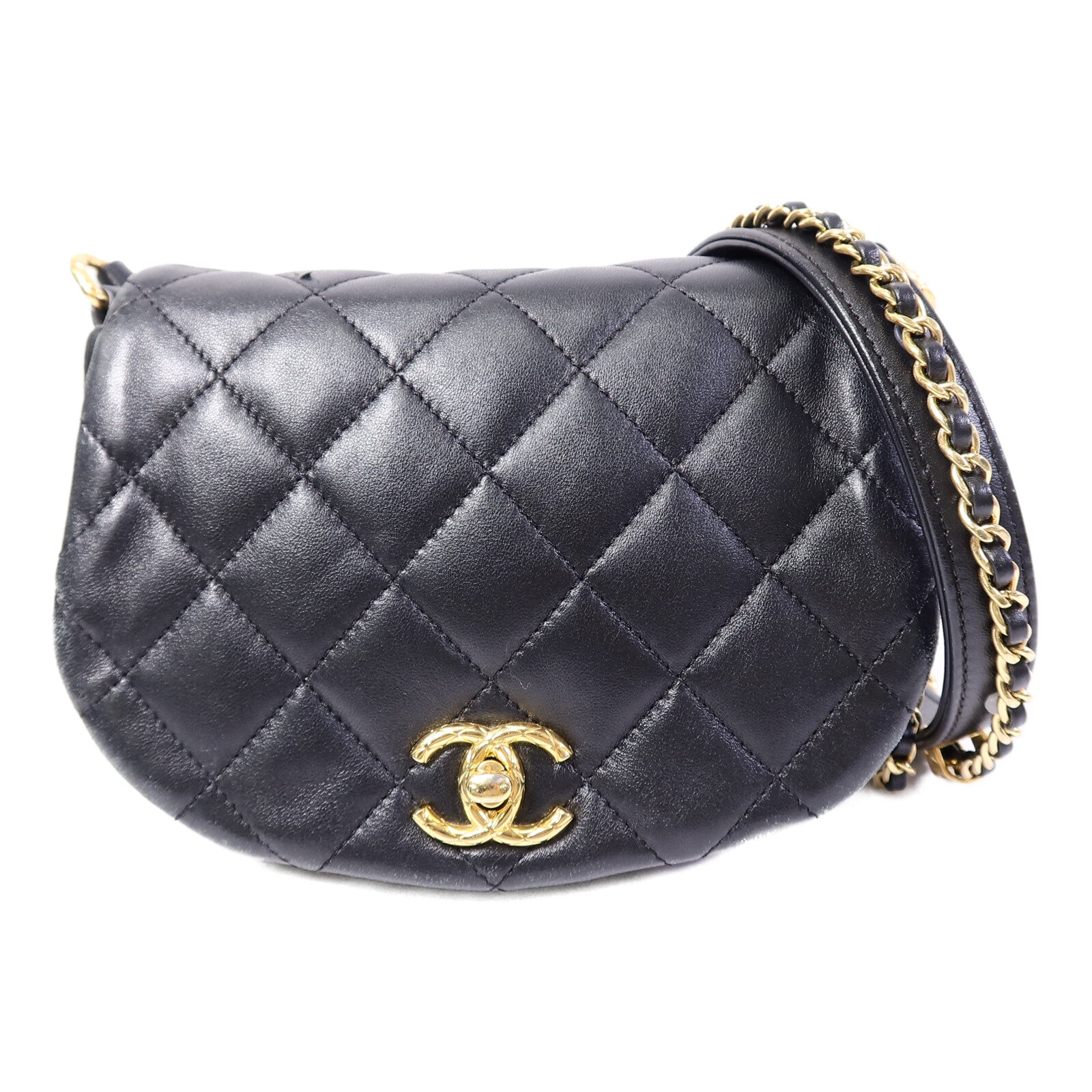 CHANEL 羊皮皮革Coco Mail Crossbody鏈帶肩背袋