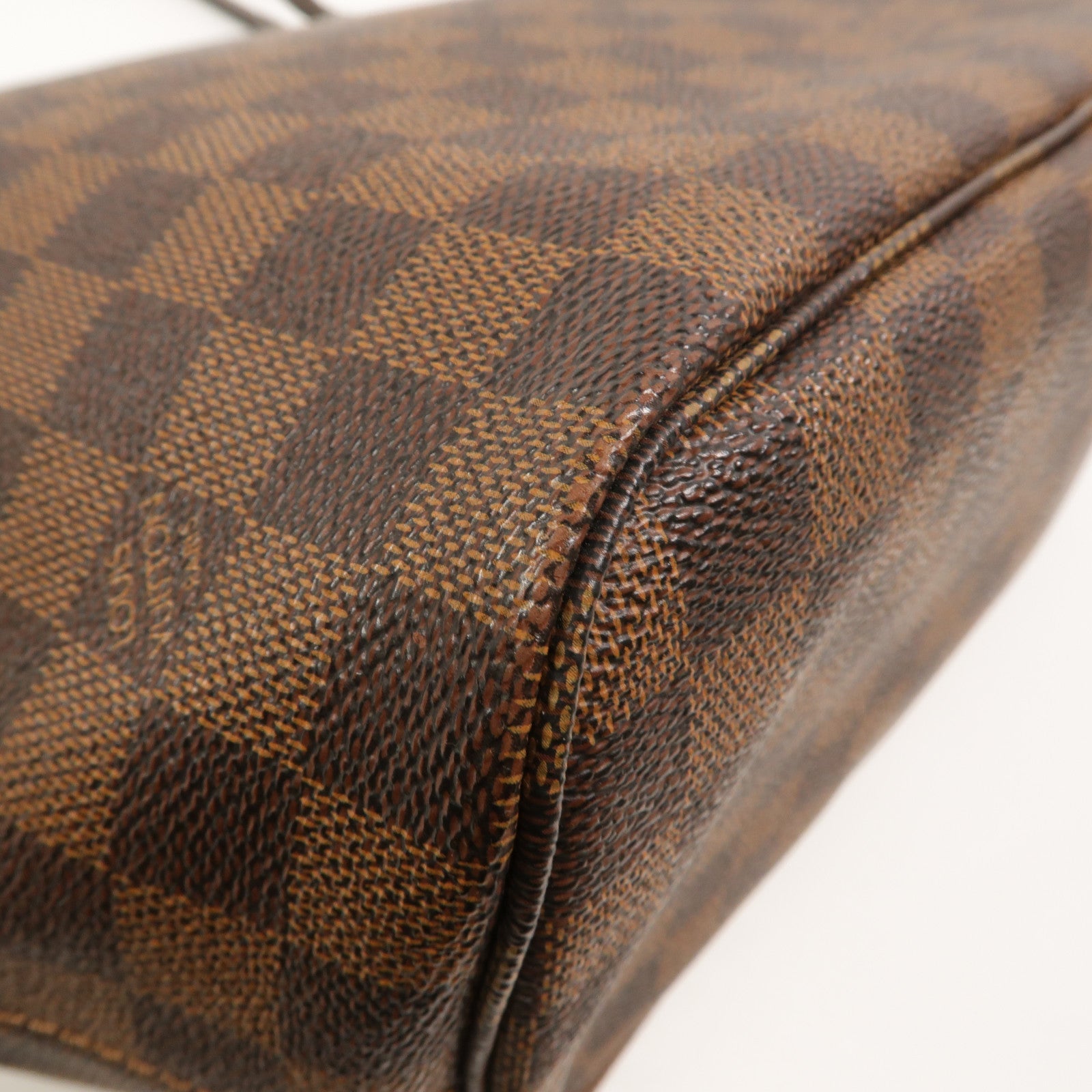 LOUIS VUITTON Damier Neverfull MM金扣手挽袋/肩背袋